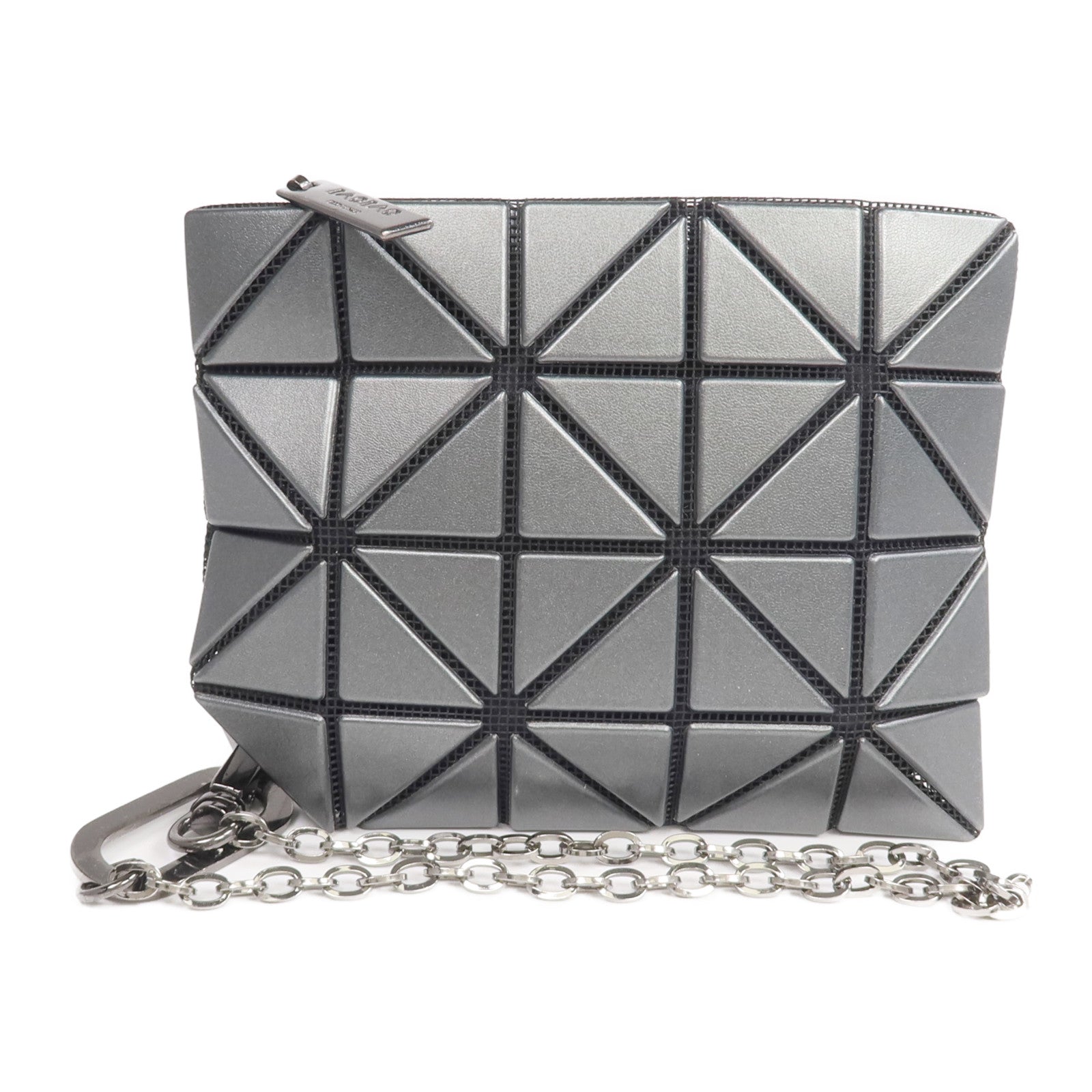 BAO BAO ISSEYMIYAKE PVC Bao Bao Card/Coin Case銀扣零錢包/卡片套