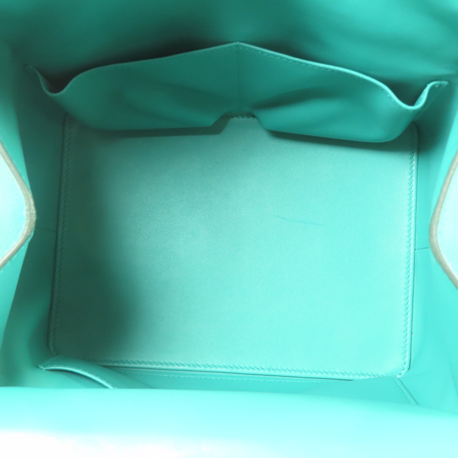 HERMES 【激減優惠】Evercolor皮革Tool Box 20銀扣手挽肩背兩用袋Menthe