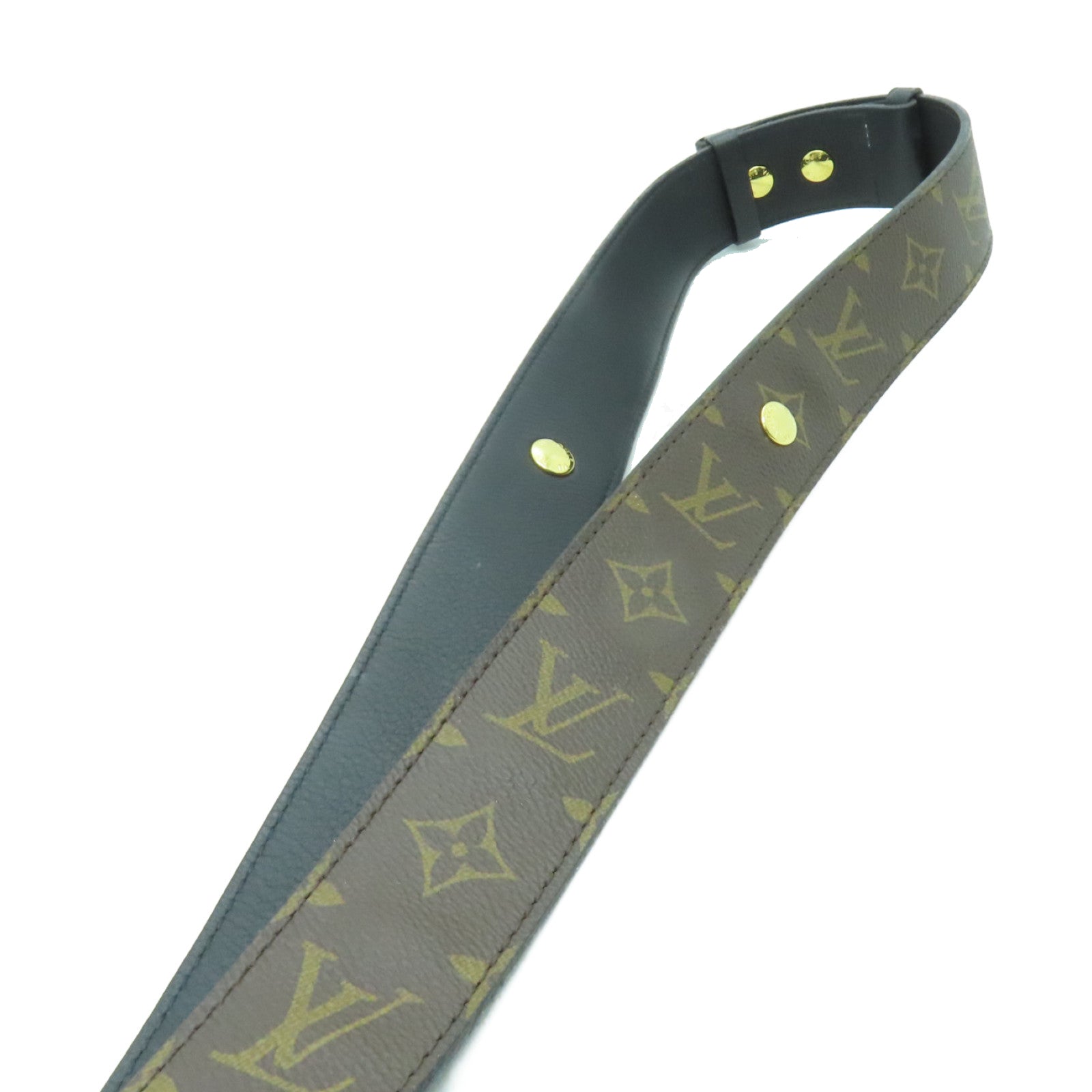 LOUIS VUITTON 【激減優惠】Monogram Strap金扣掛飾棕色