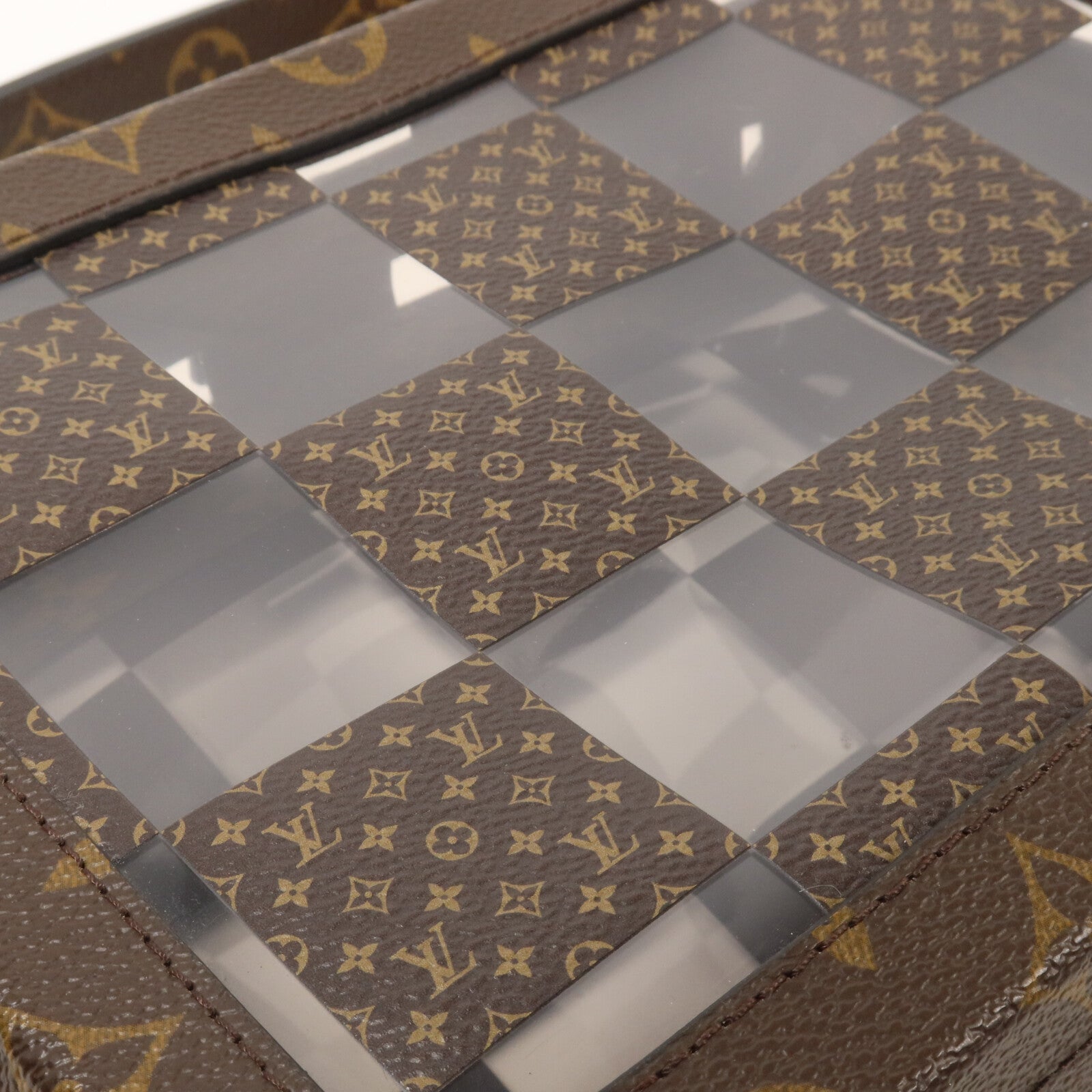 LOUIS VUITTON Monogram/PVC Chess Soft Trunk肩背袋