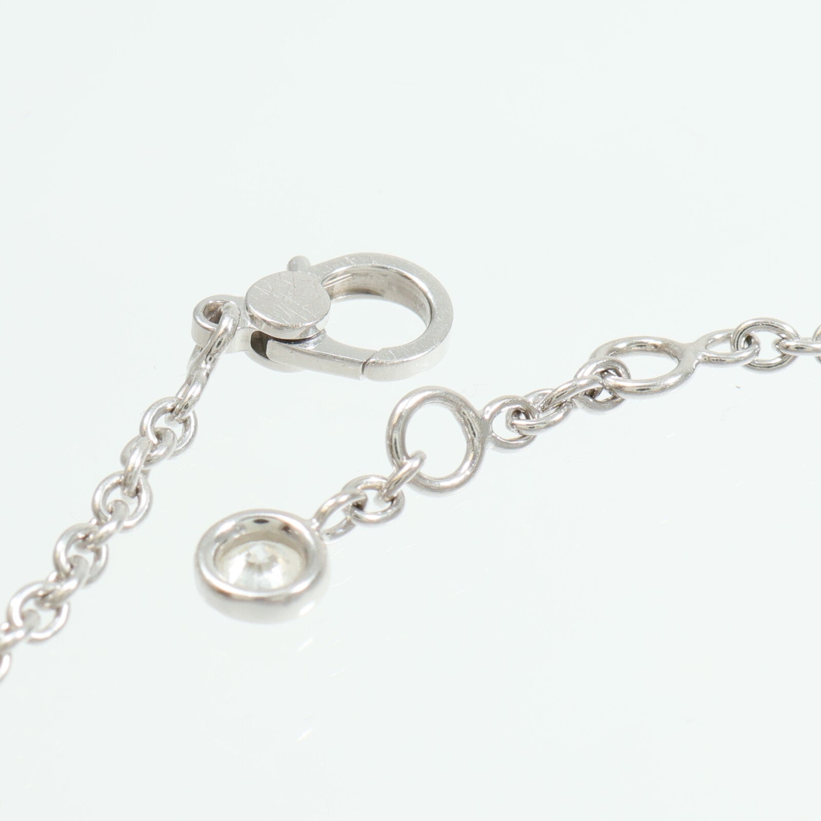 HERMES 18K白金Finesse Bracelet鑽石項鍊