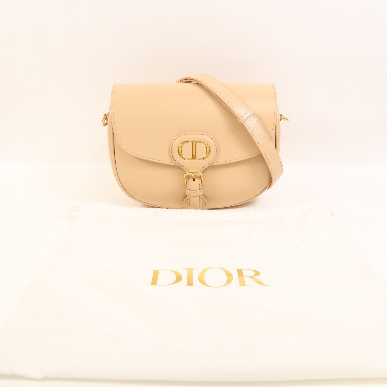 Dior 牛皮皮革Bobby Medium金扣肩背袋