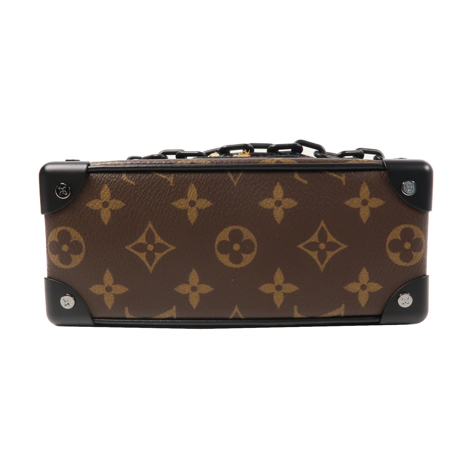 LOUIS VUITTON Monogram Mini Soft Trunk肩背袋啡色/橙色