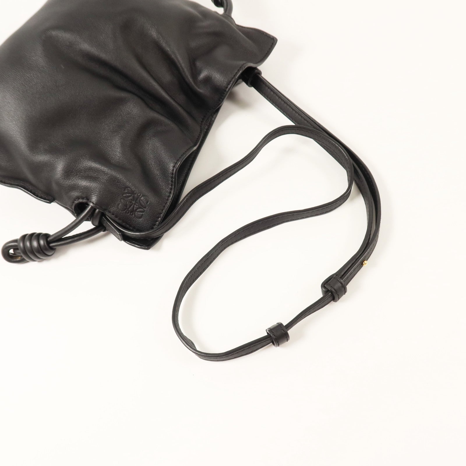 LOEWE 羊皮皮革Mini Flamenco Clutch/Shoulder手拿/肩背兩用袋