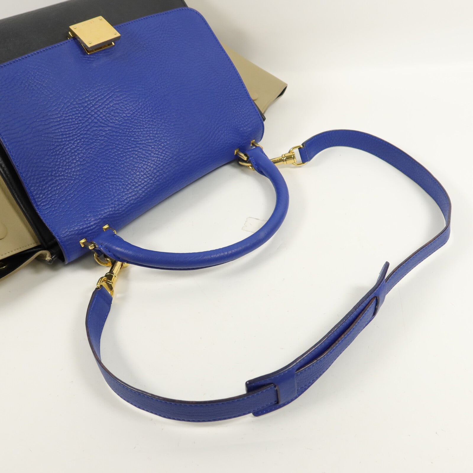 CELINE 牛皮皮革Trapeze Medium手挽肩背兩用袋