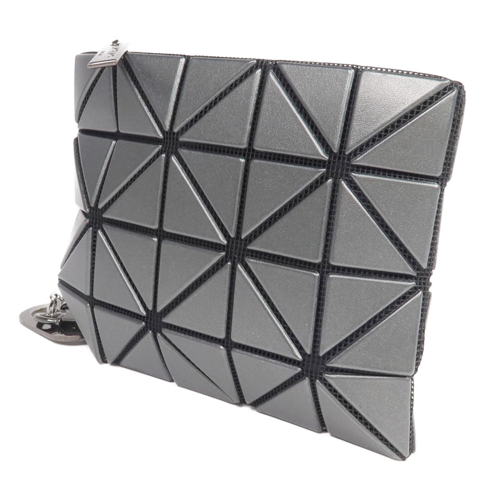 BAO BAO ISSEYMIYAKE PVC Bao Bao Card/Coin Case銀扣零錢包/卡片套