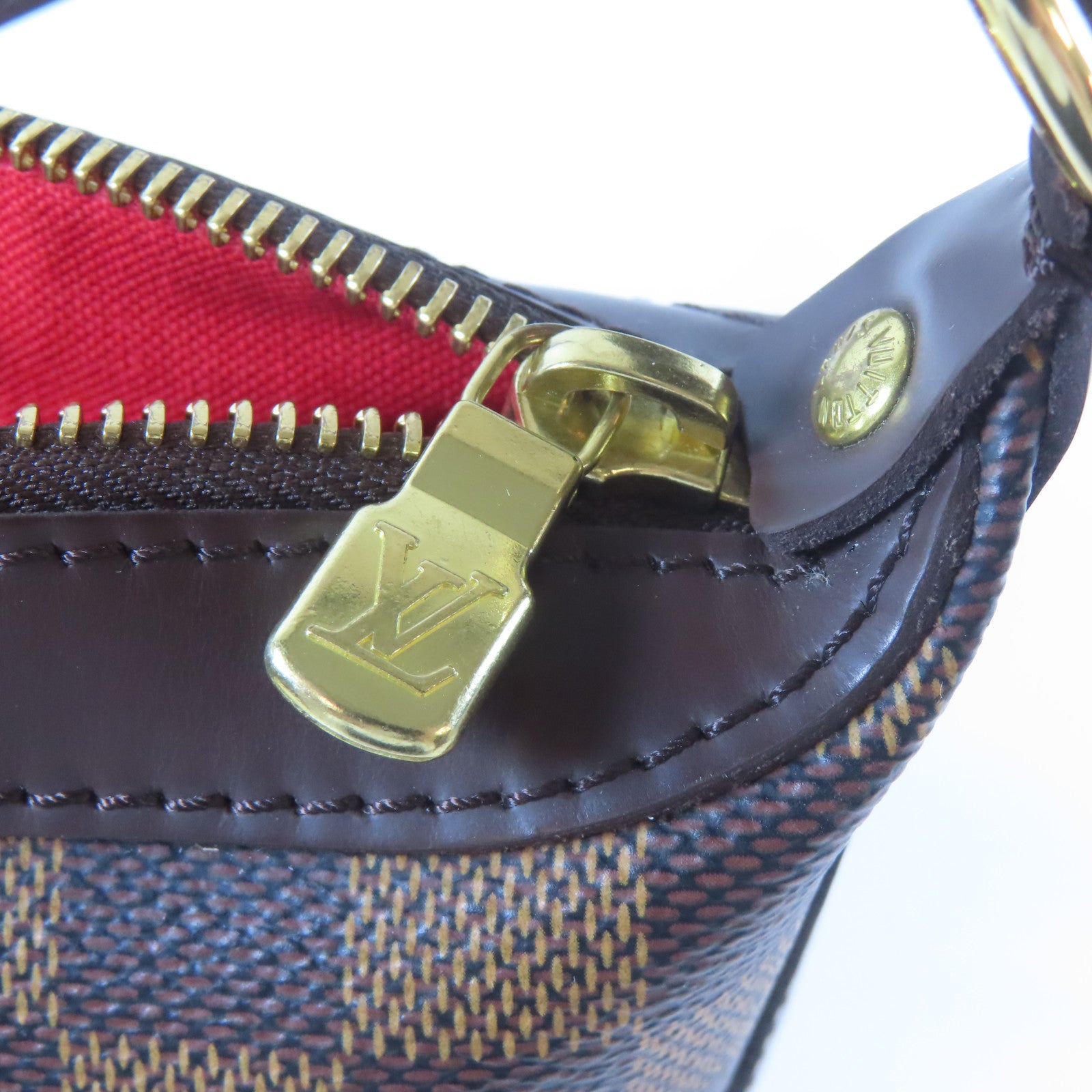 LOUIS VUITTON Damier Illovo MM金扣肩背袋啡色
