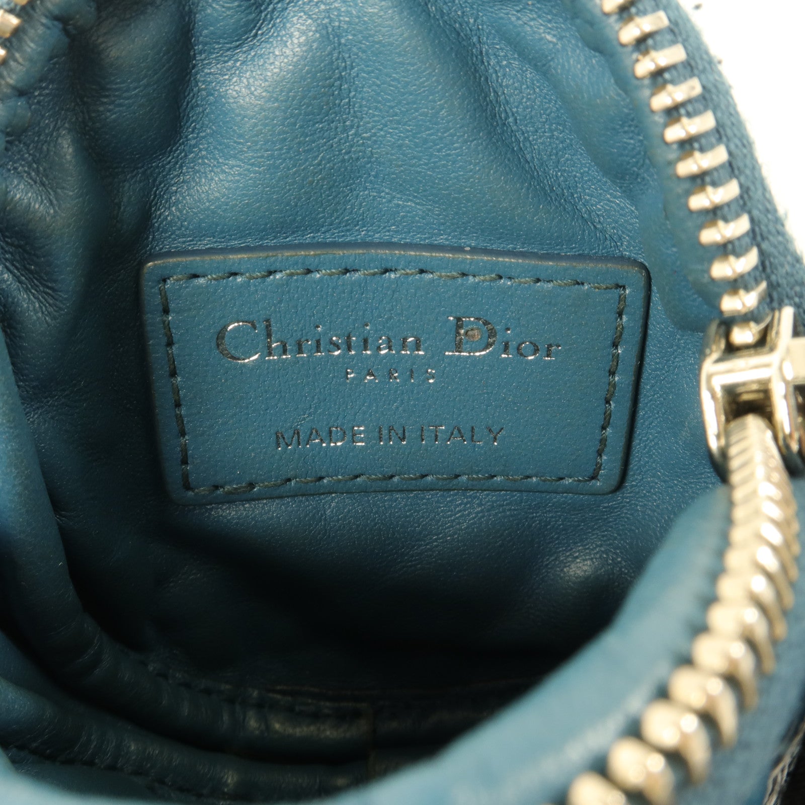 Dior 牛皮皮革Caro Round Coin Purse零錢包