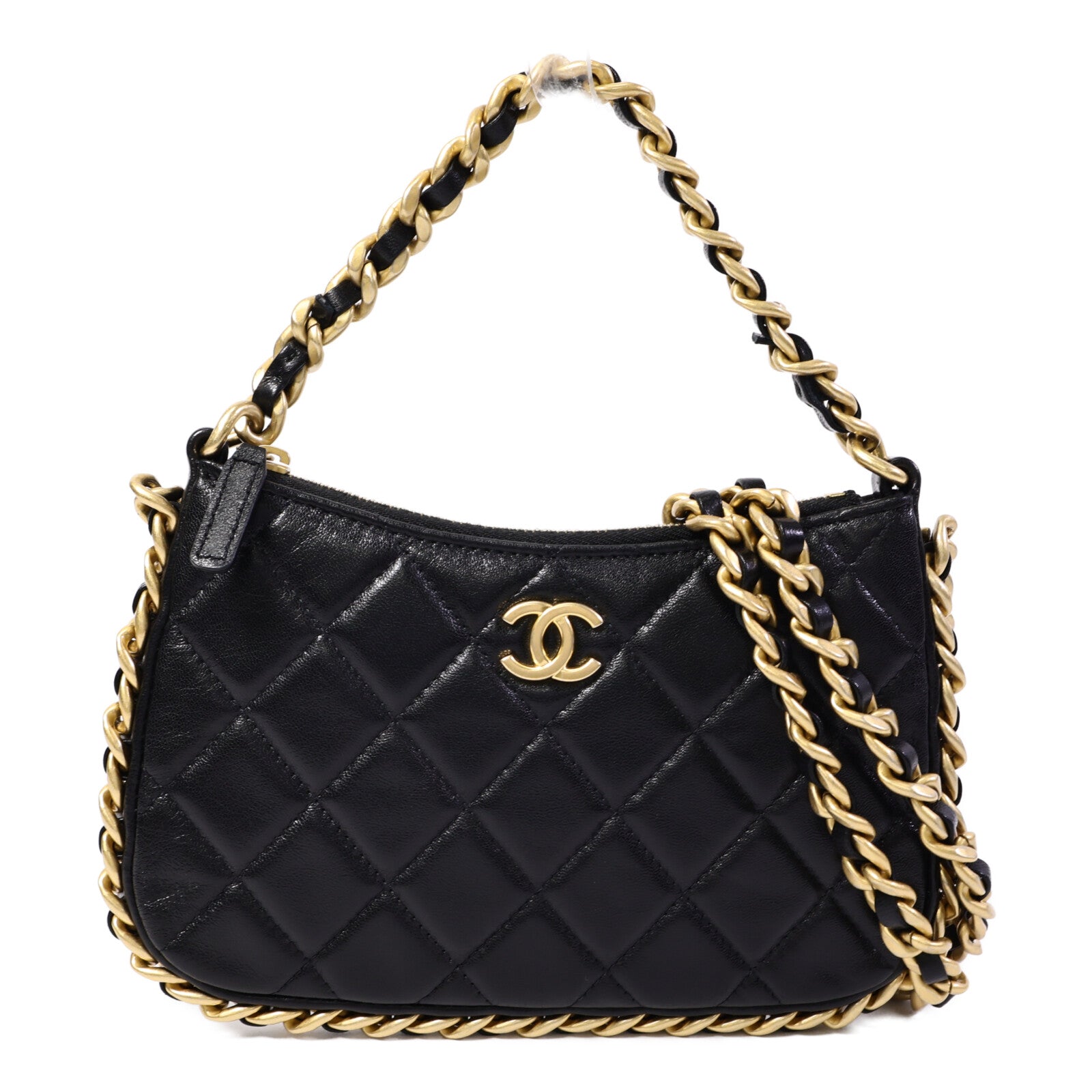 CHANEL 牛皮皮革Matelasse Chain Shoulder Bag手挽肩背兩用袋