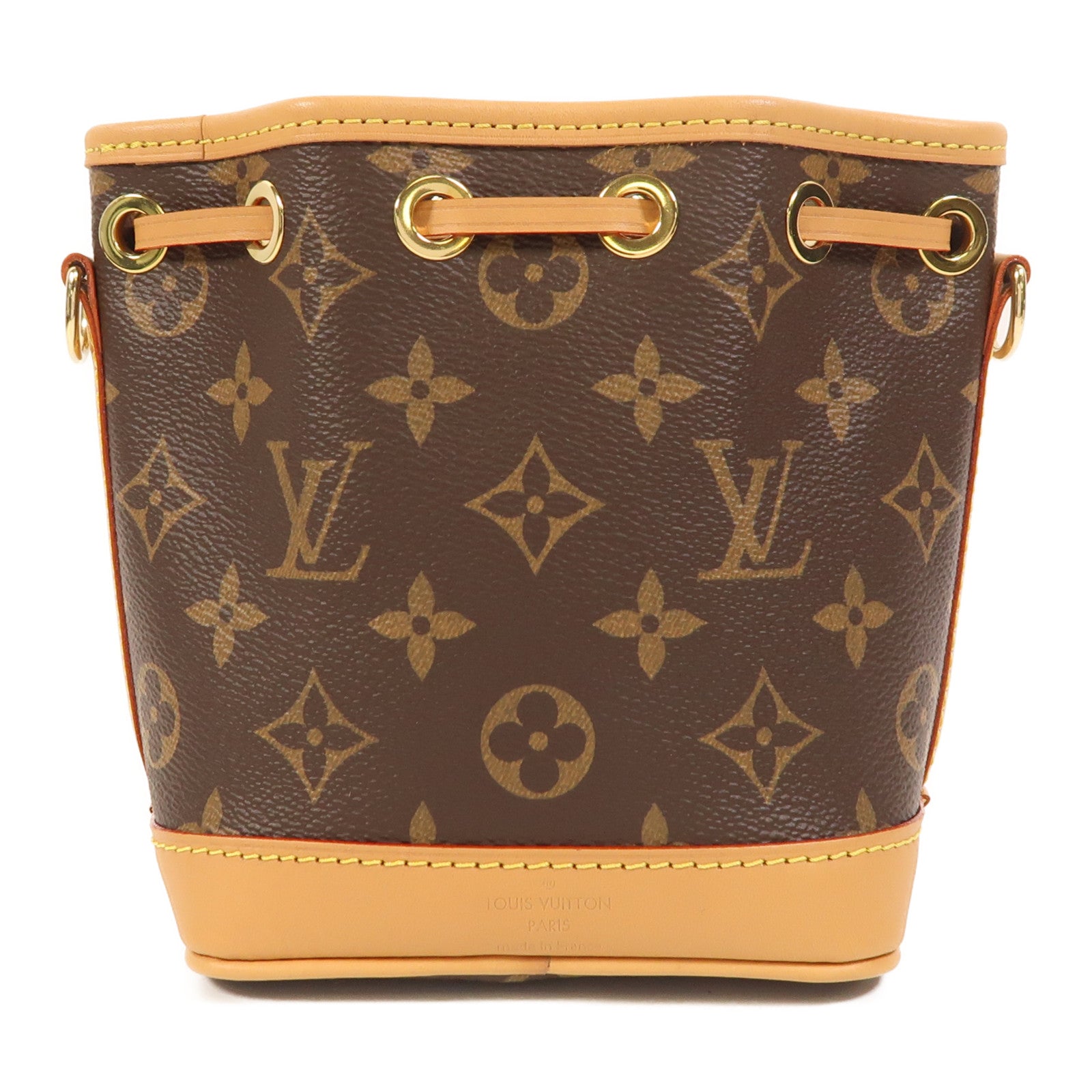 LOUIS VUITTON Monogram Nano Noe金扣肩背袋