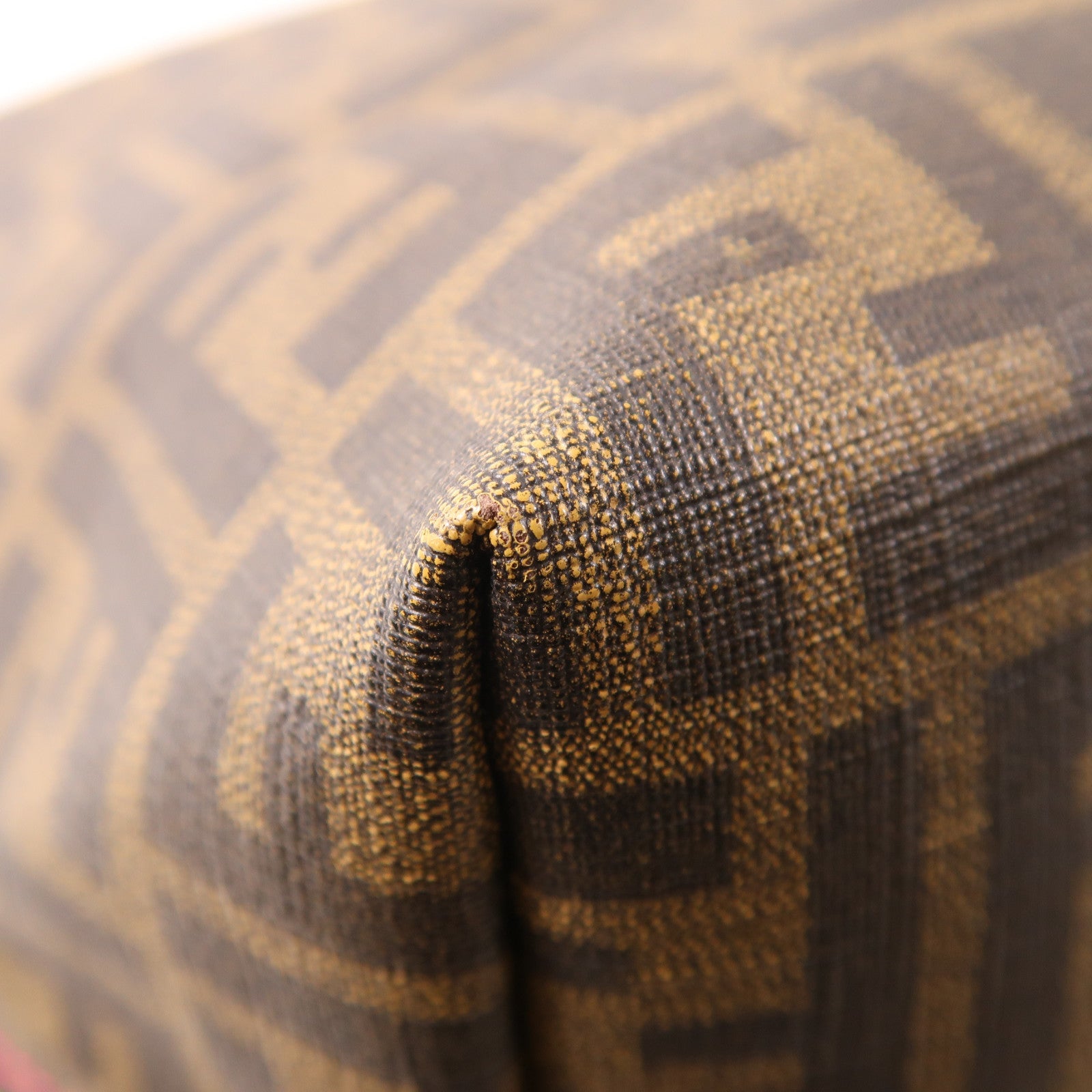 FENDI 塗層帆布Shoulder Tote肩背袋啡色