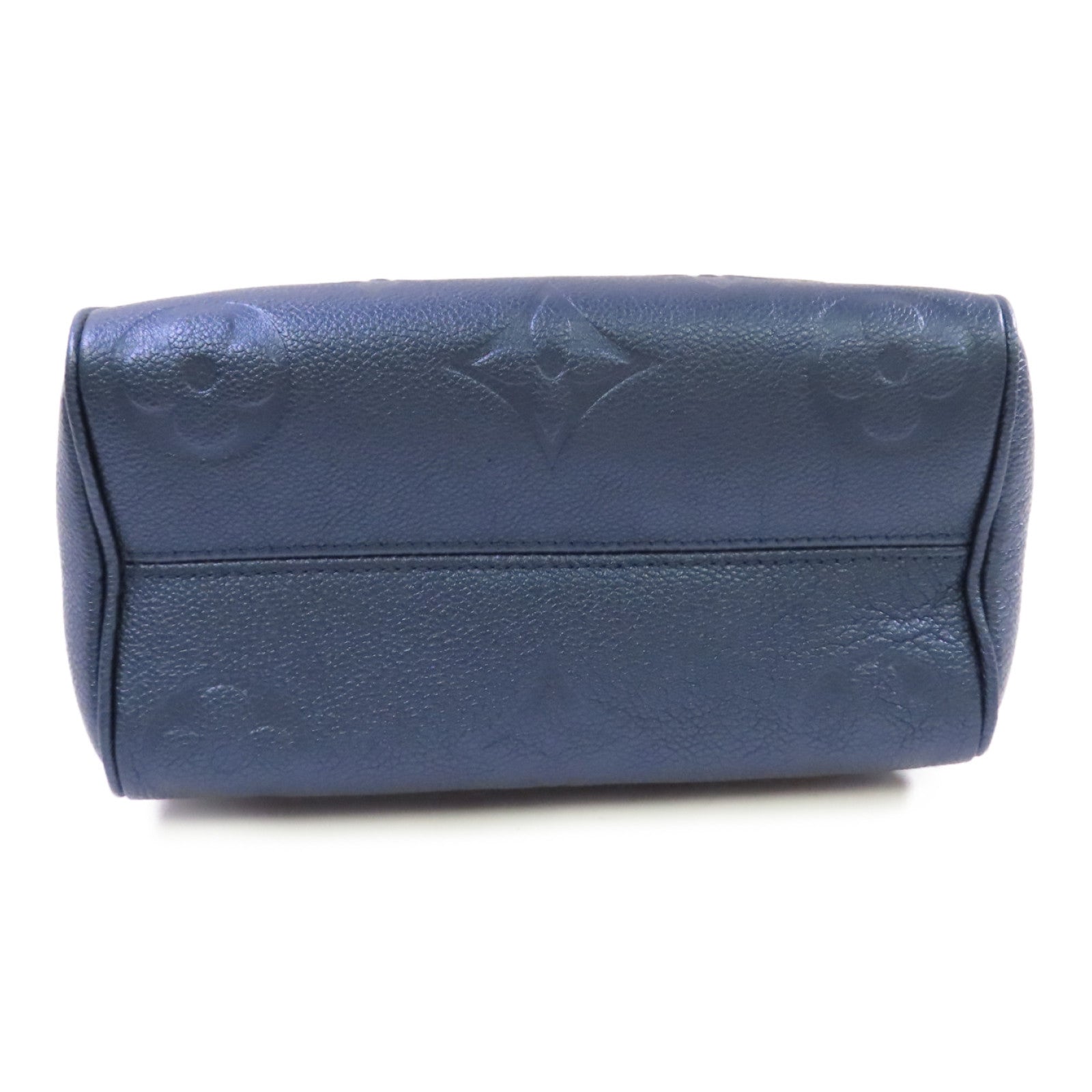 LOUIS VUITTON Monogram Empreinte Speedy Bandouliere 20 2way Shoulder Bag銀扣手挽肩背兩用袋藍色