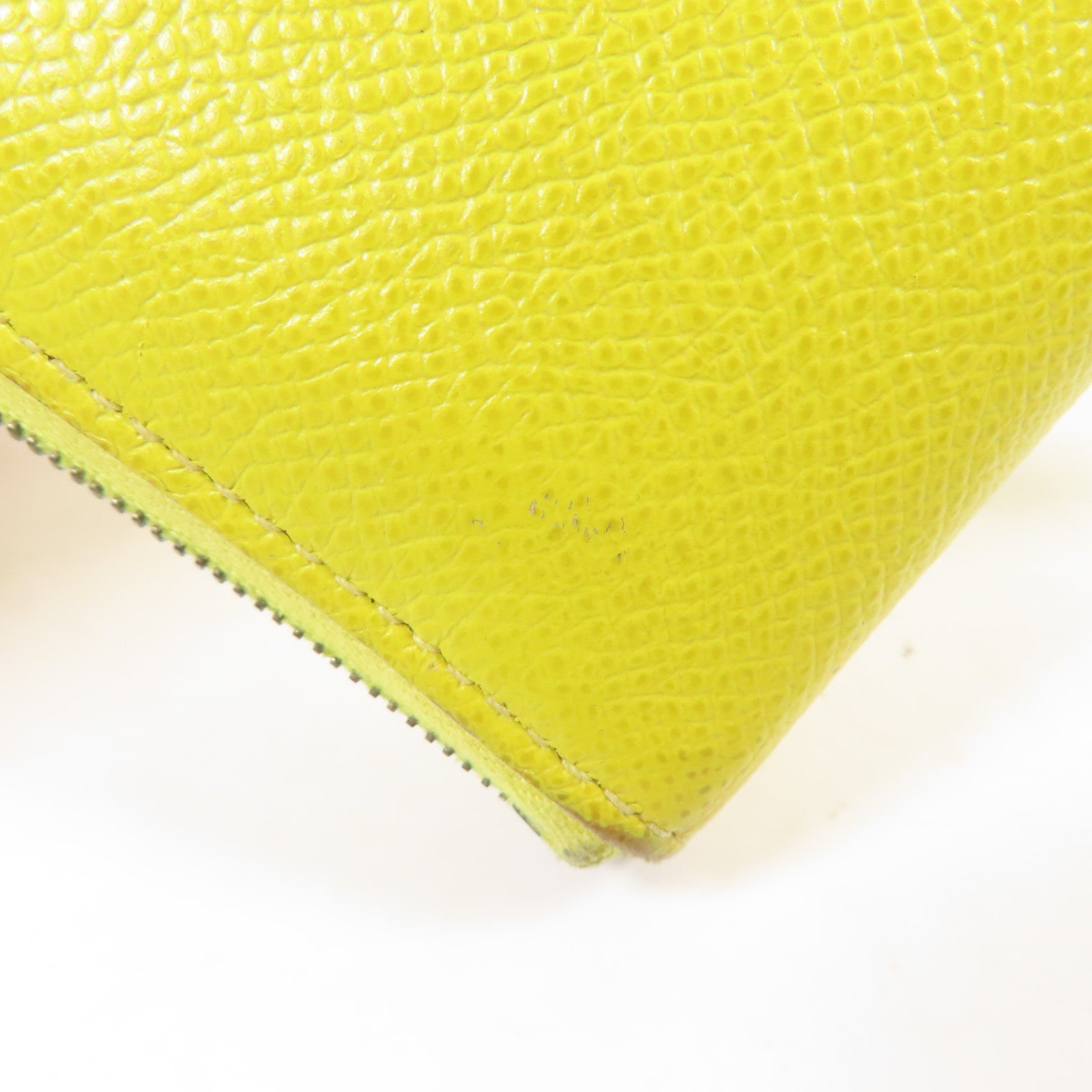 HERMES Epsom皮革Azap Wallet銀扣錢包Jaune de Naples及那不勒斯黃