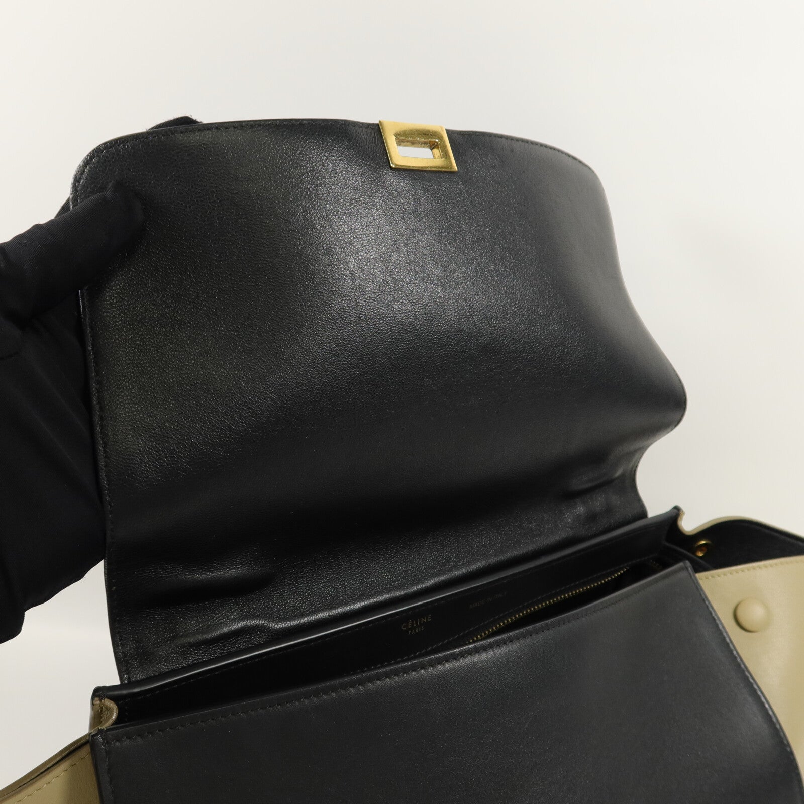 CELINE 牛皮皮革Trapeze Medium手挽肩背兩用袋