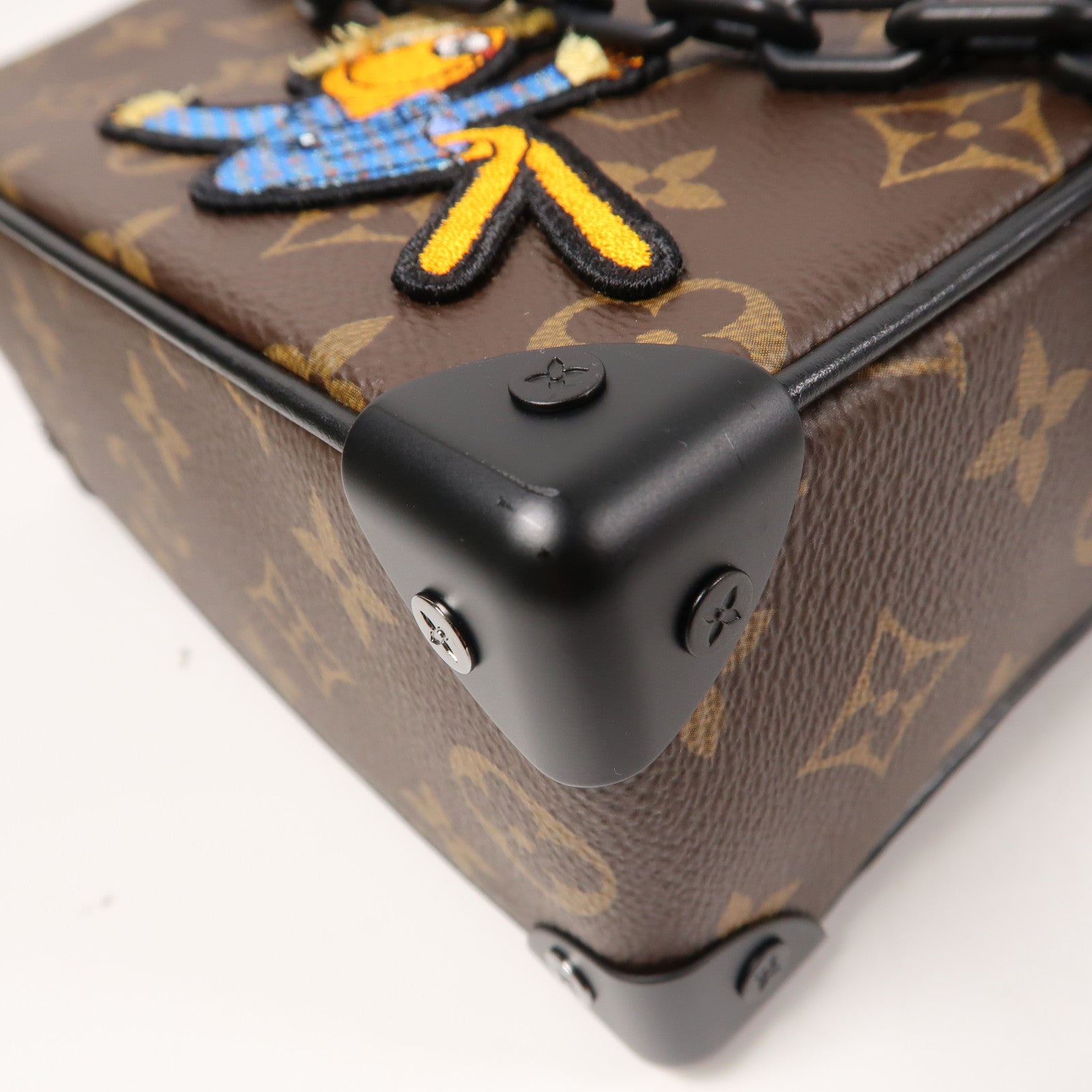 LOUIS VUITTON Monogram Mini Soft Trunk肩背袋啡色/橙色
