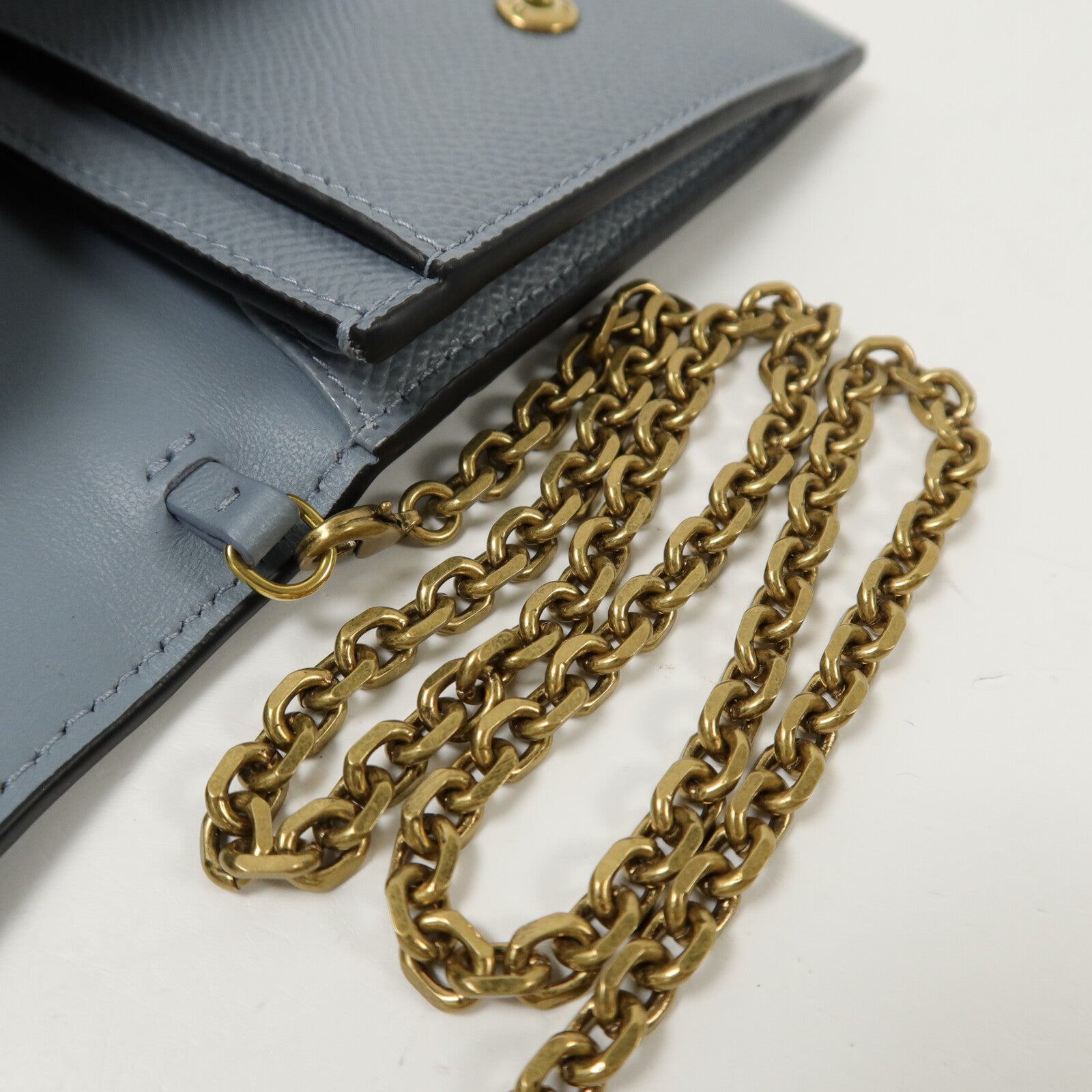 Dior 牛皮皮革Saddlie Wallet On Chain鏈帶肩背袋
