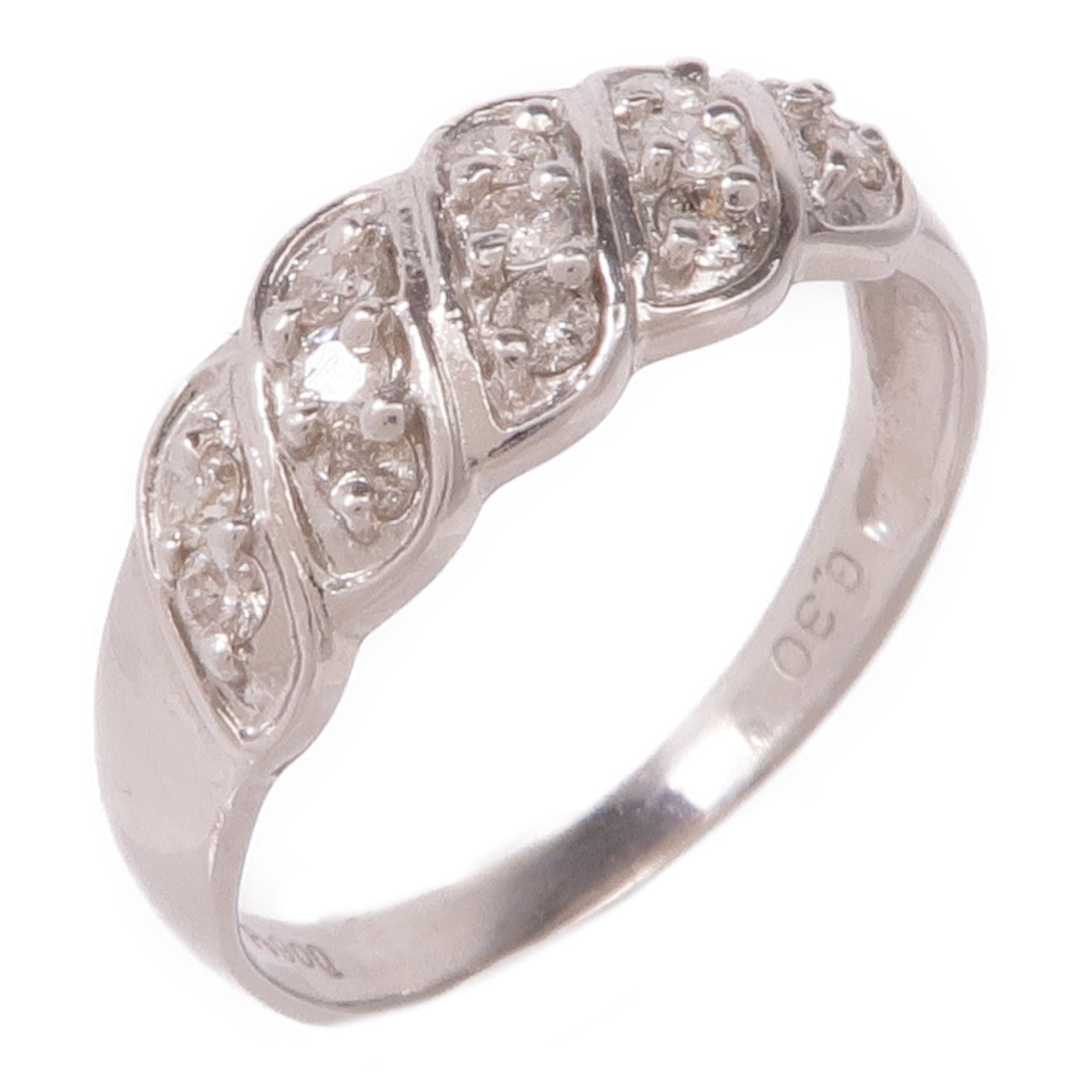 JEWELRY 【激減優惠】PT900鉑金Diamond Ring鑽石戒指US#5