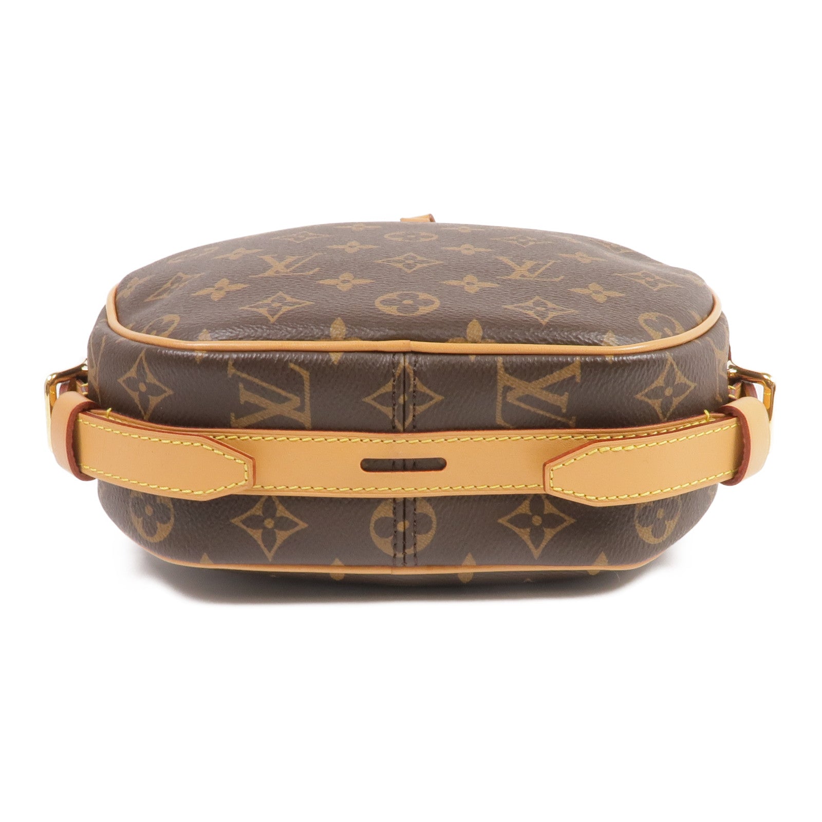LOUIS VUITTON Monogram Boite Chapeau Souple金扣肩背袋棕色