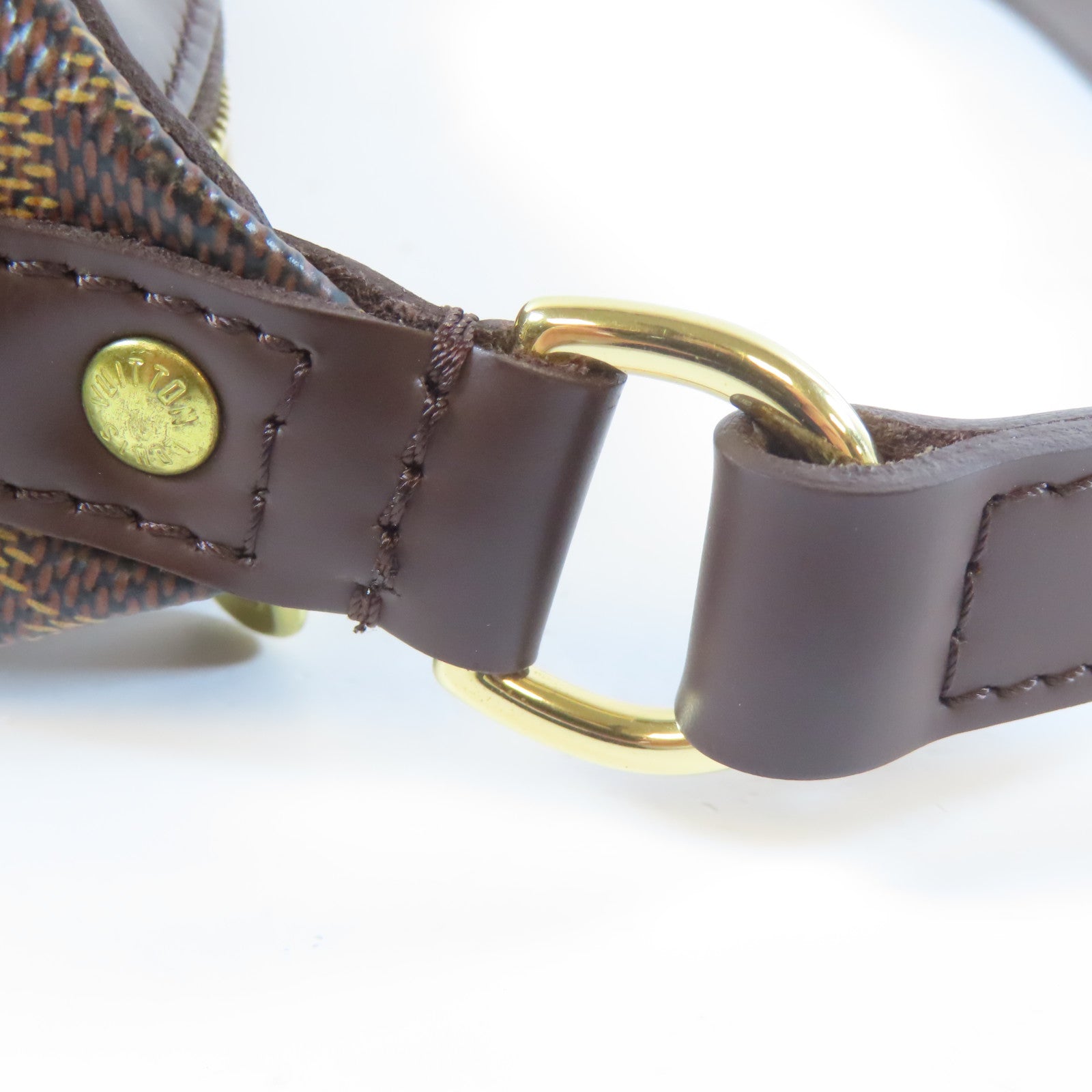 LOUIS VUITTON Damier Illovo MM金扣肩背袋啡色