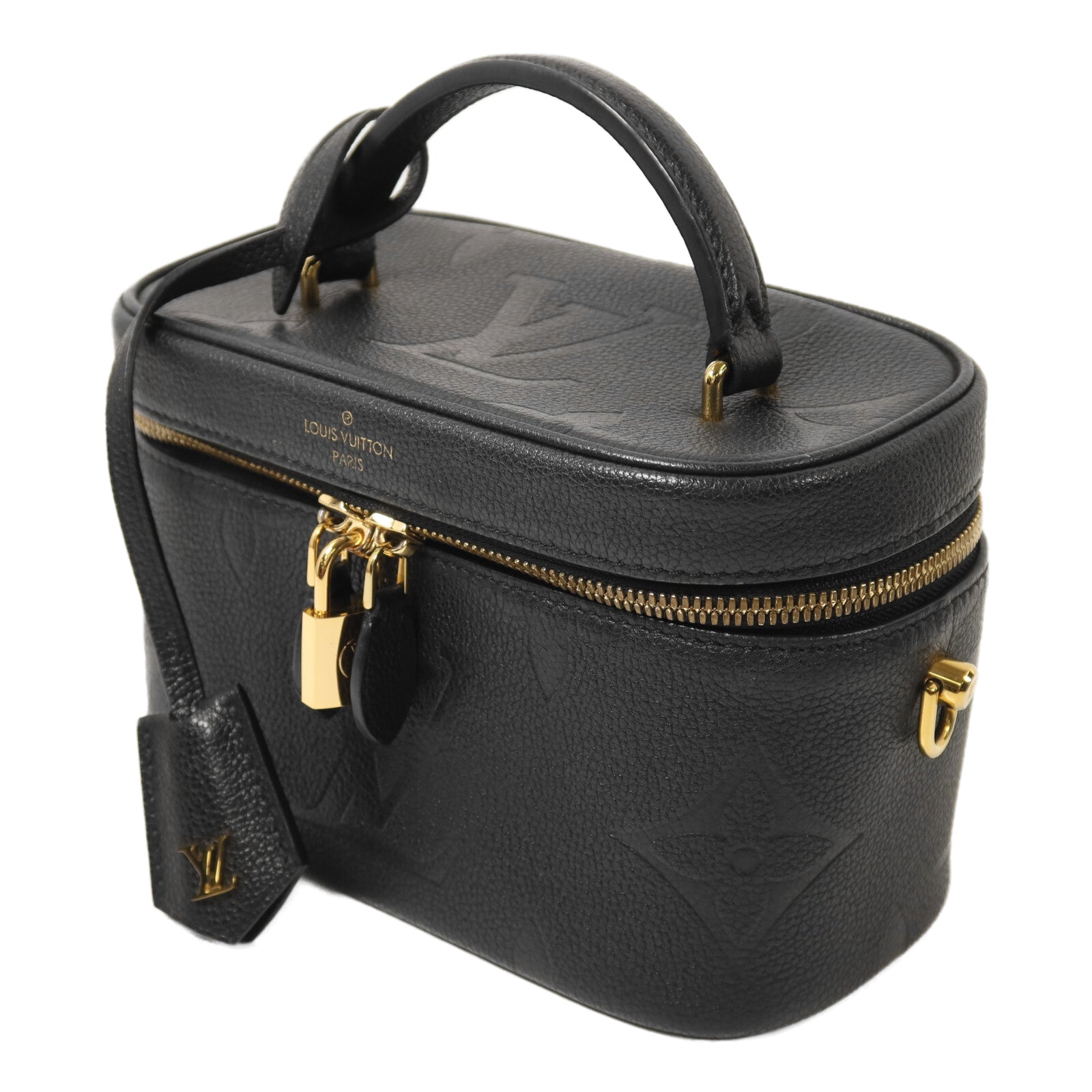 LOUIS VUITTON Monogram Empreinte Vanity Case金扣鏈帶肩背袋