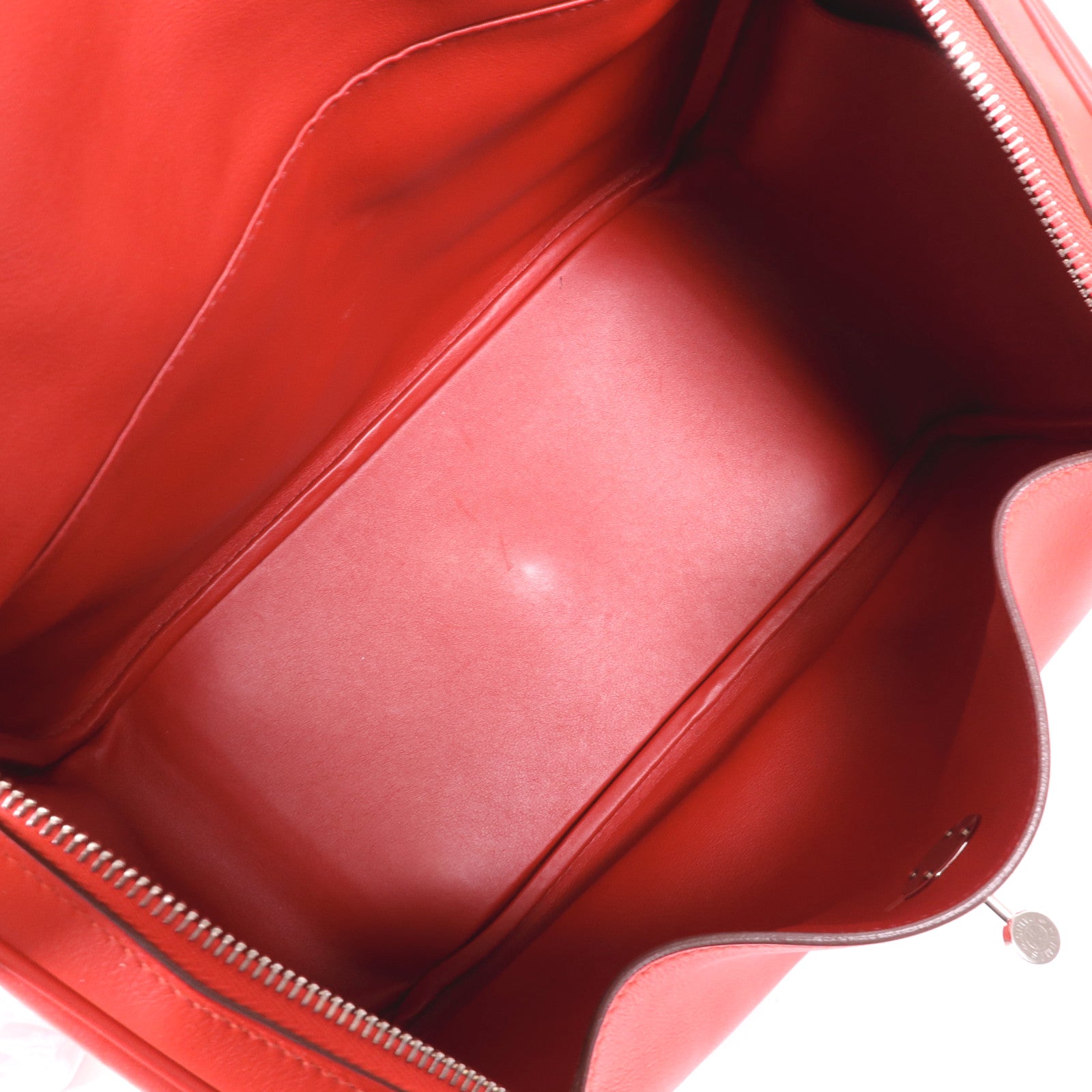 HERMES Swift皮革Lindy 30銀扣手挽肩背兩用袋Rose De Coeur