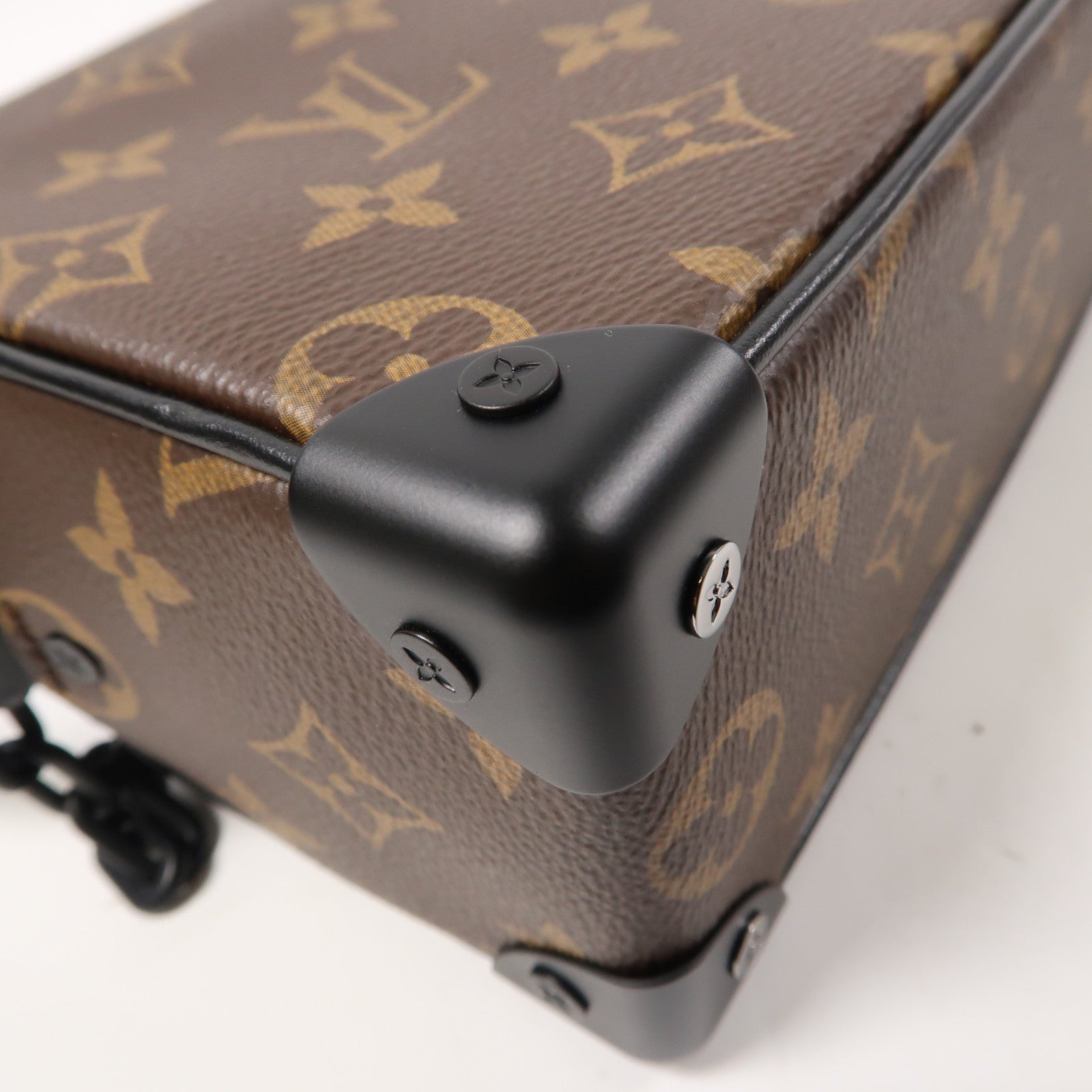 LOUIS VUITTON Monogram Mini Soft Trunk肩背袋啡色/橙色