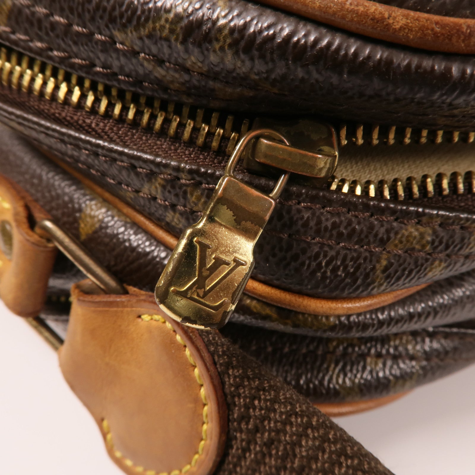 LOUIS VUITTON Monogram Reporter PM金扣肩背袋