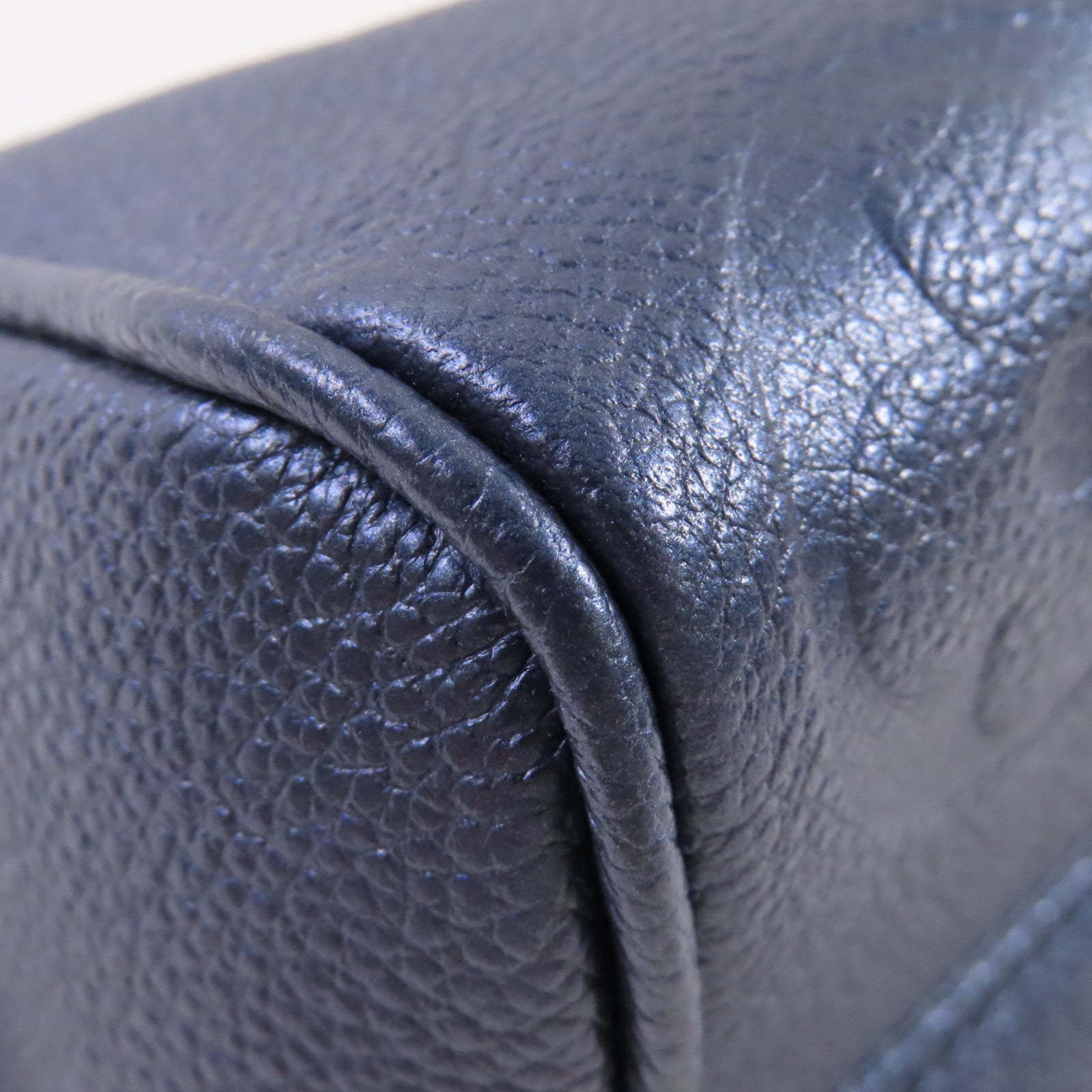 LOUIS VUITTON Monogram Empreinte Speedy Bandouliere 20 2way Shoulder Bag銀扣手挽肩背兩用袋藍色
