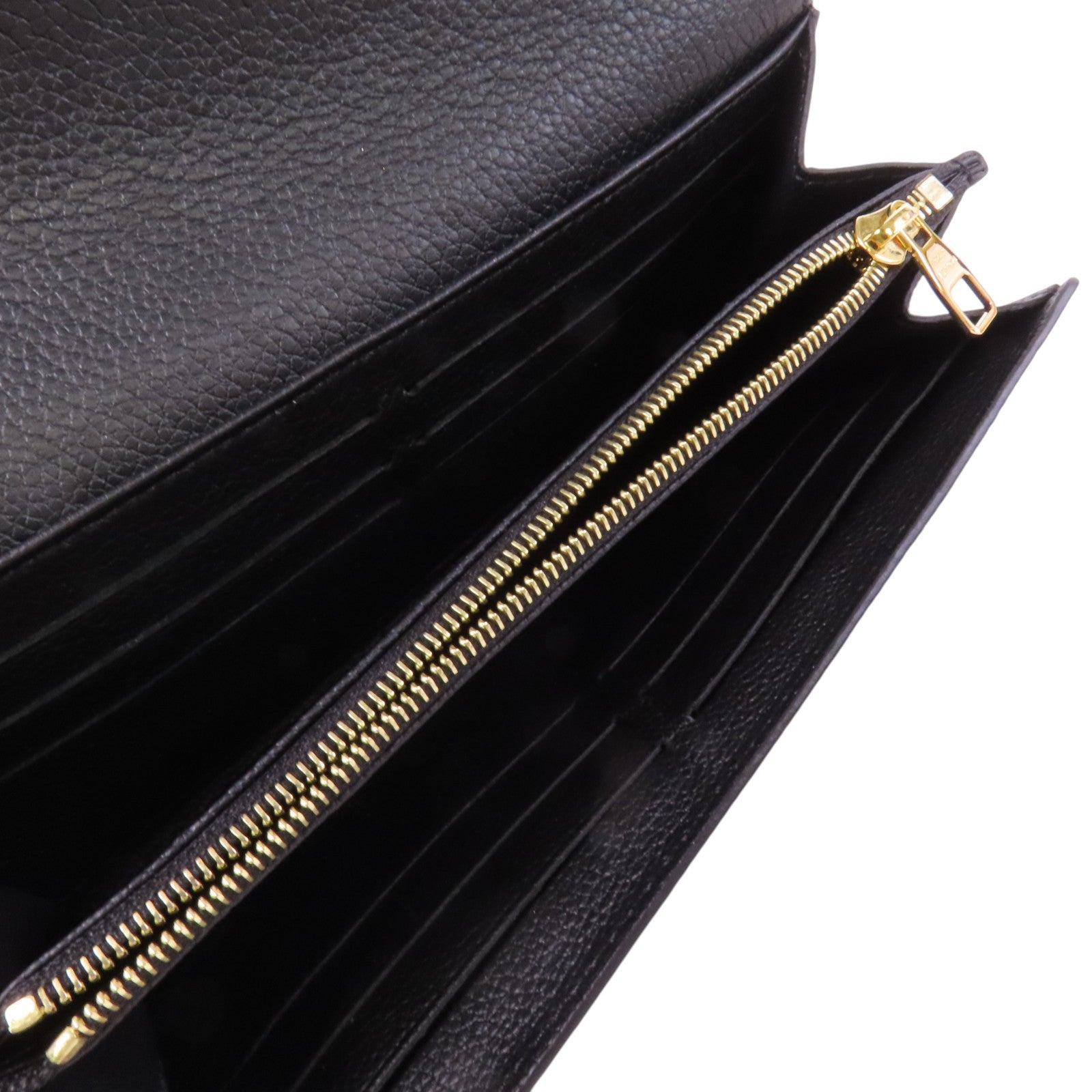 LOUIS VUITTON Monogram Empreinte Sarah Long Wallet金扣長錢包