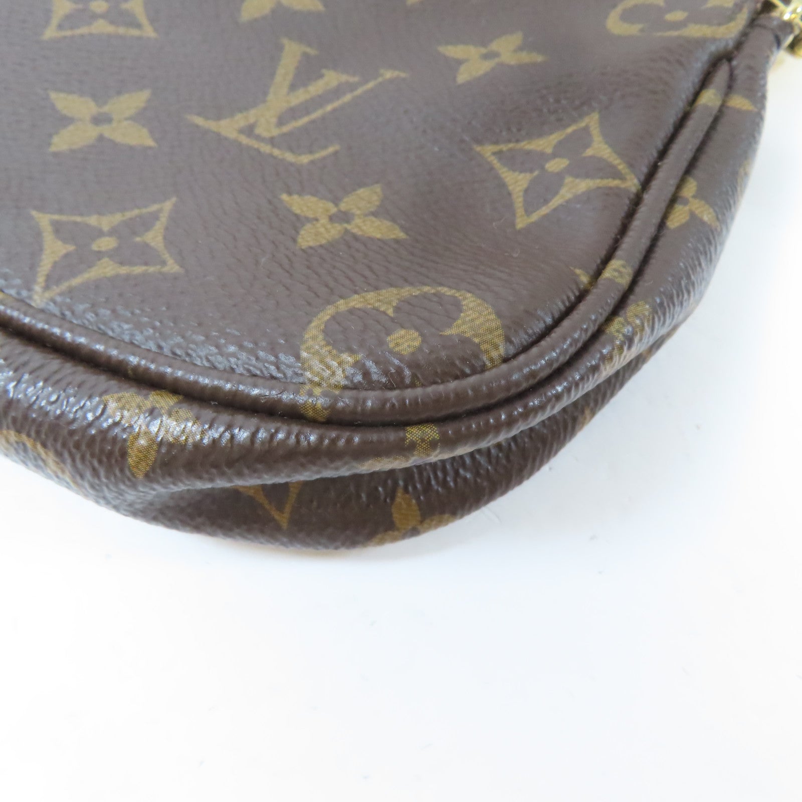 LOUIS VUITTON Monogram Multi Pochette Accessoires金扣手挽肩背兩用袋啡色/綠色