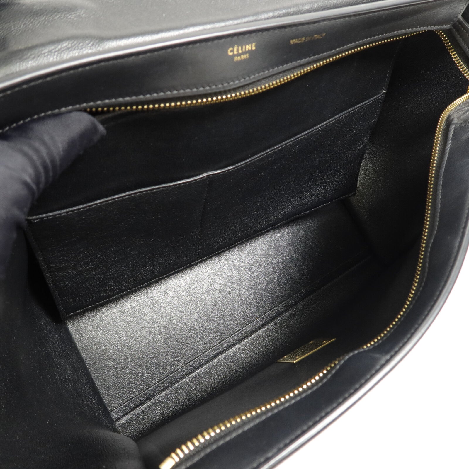 CELINE 牛皮皮革Trapeze Medium手挽肩背兩用袋