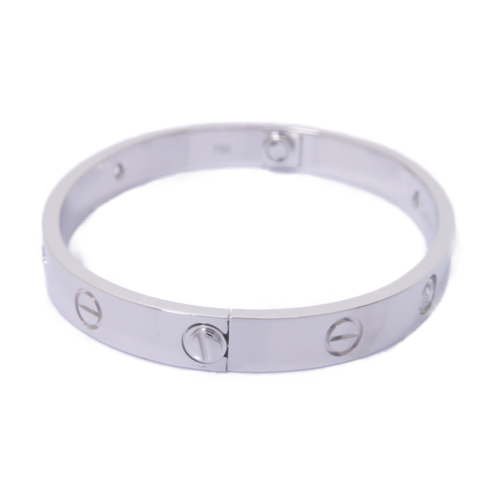 CARTIER **【激減優惠】18K白金Love Bracelet 4 Diamond鑽石手鐲Cartier#16