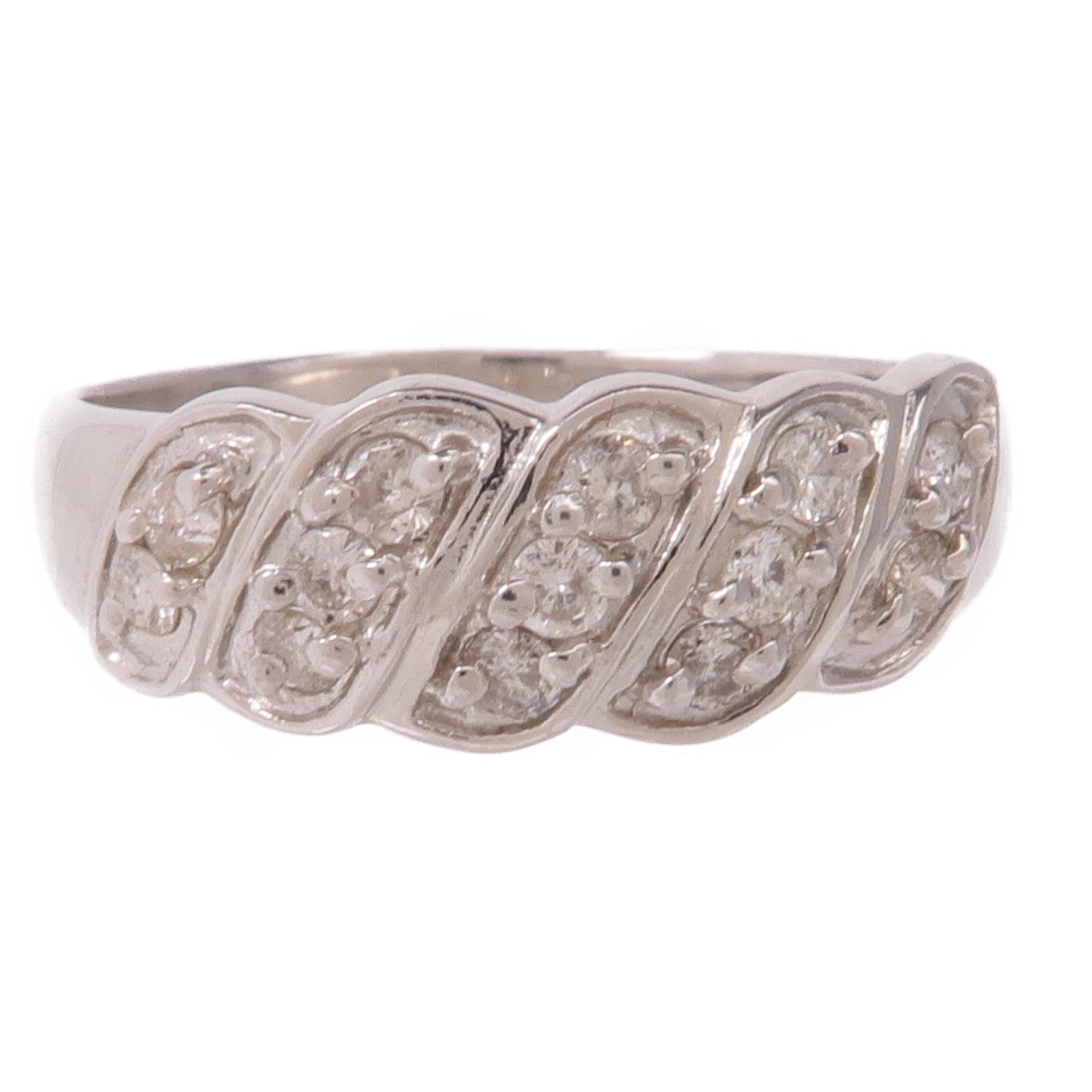 JEWELRY 【激減優惠】PT900鉑金Diamond Ring鑽石戒指US#5
