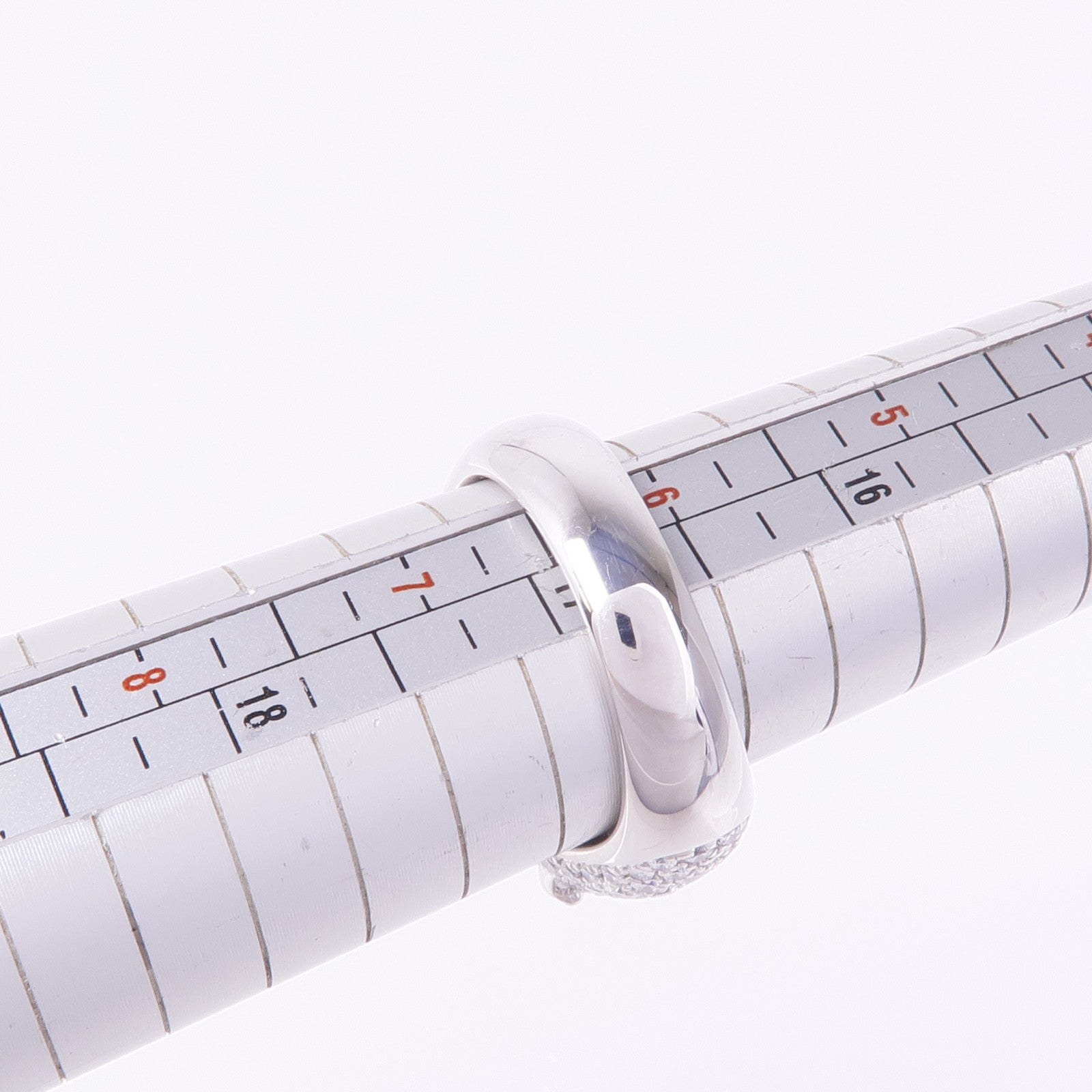 JEWELRY 18K白金Ruby Diamond Ring紅寶石/鑽石戒指US#6.25