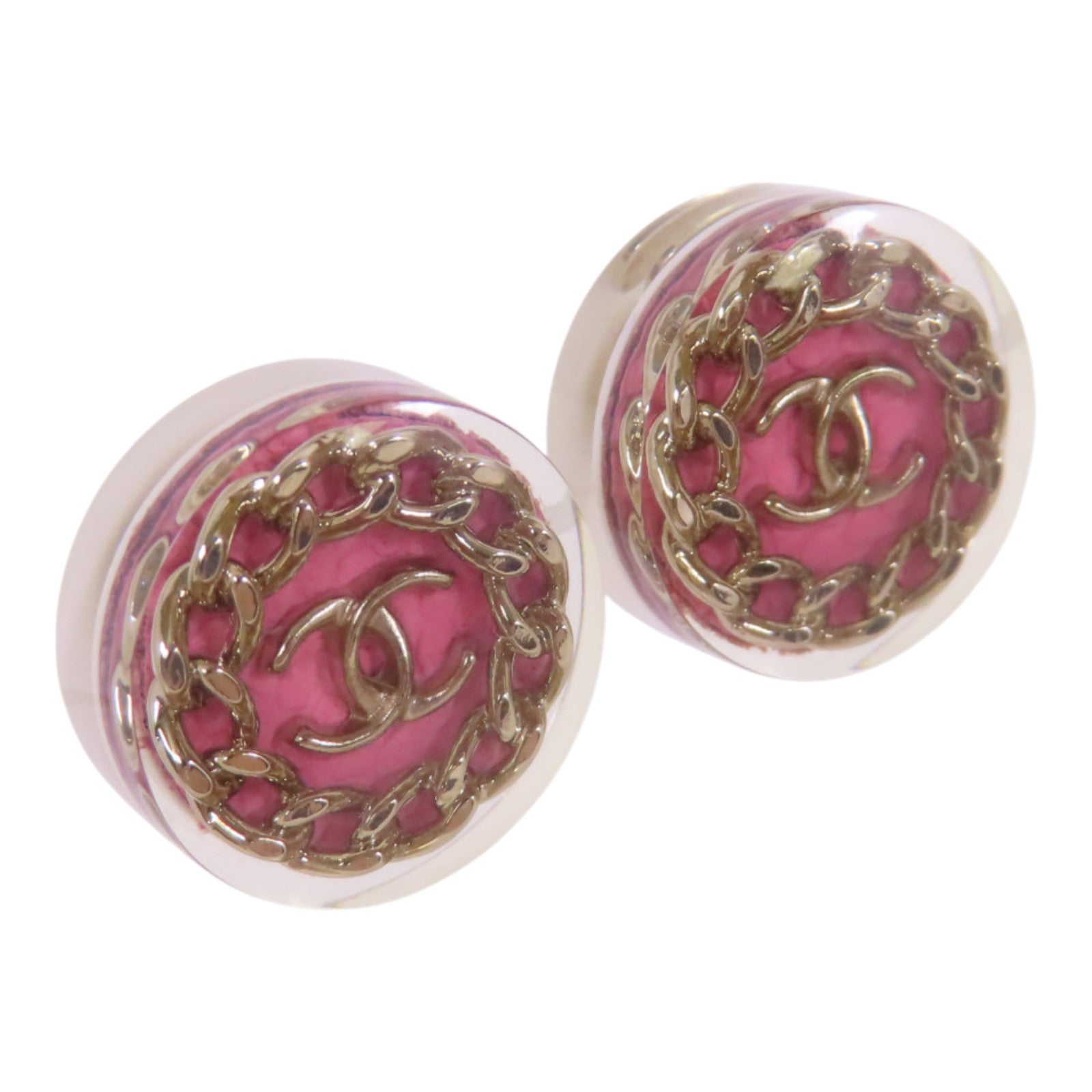 CHANEL 金屬/PVC Earrings耳環