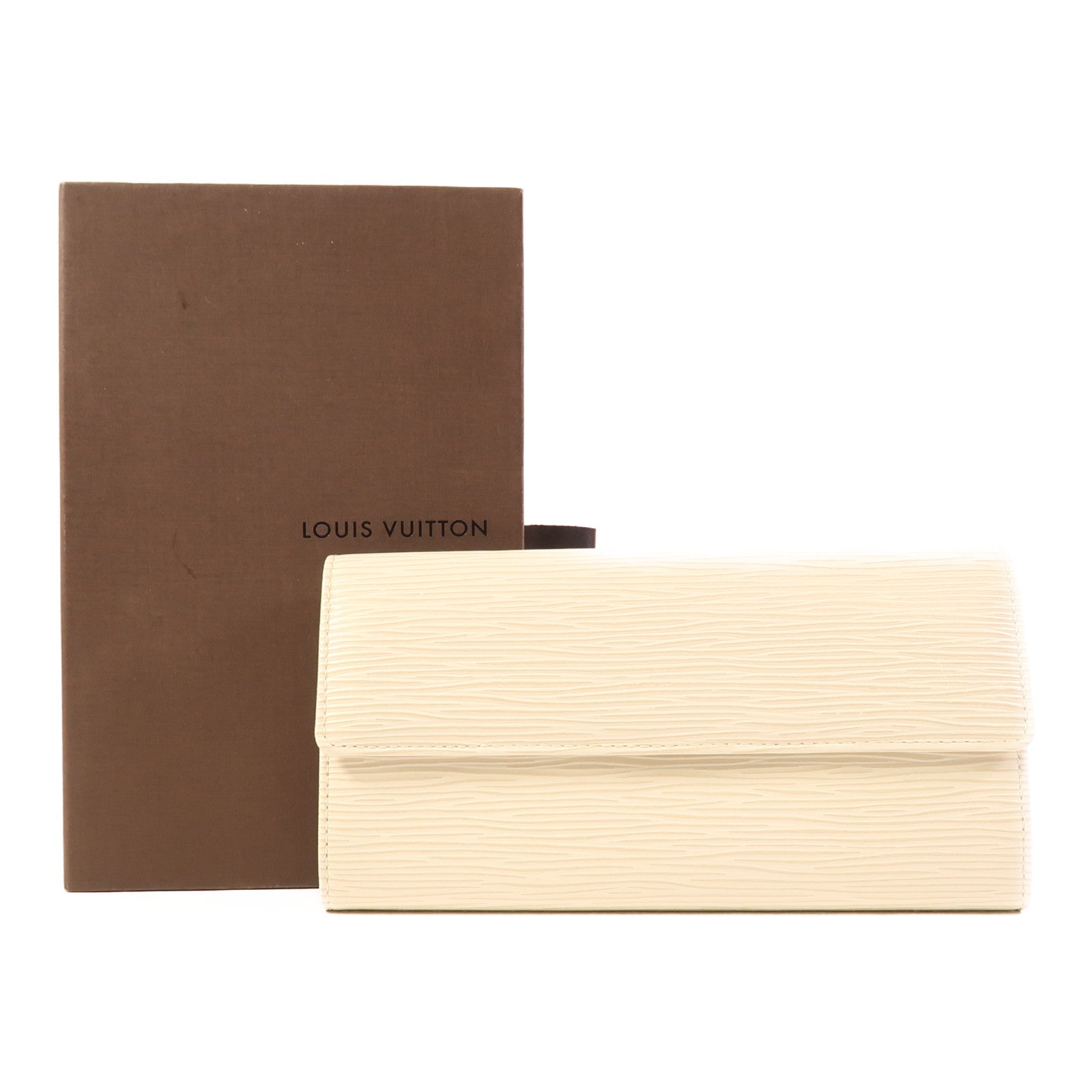 LOUIS VUITTON Epi Long Wallet銀扣長錢包