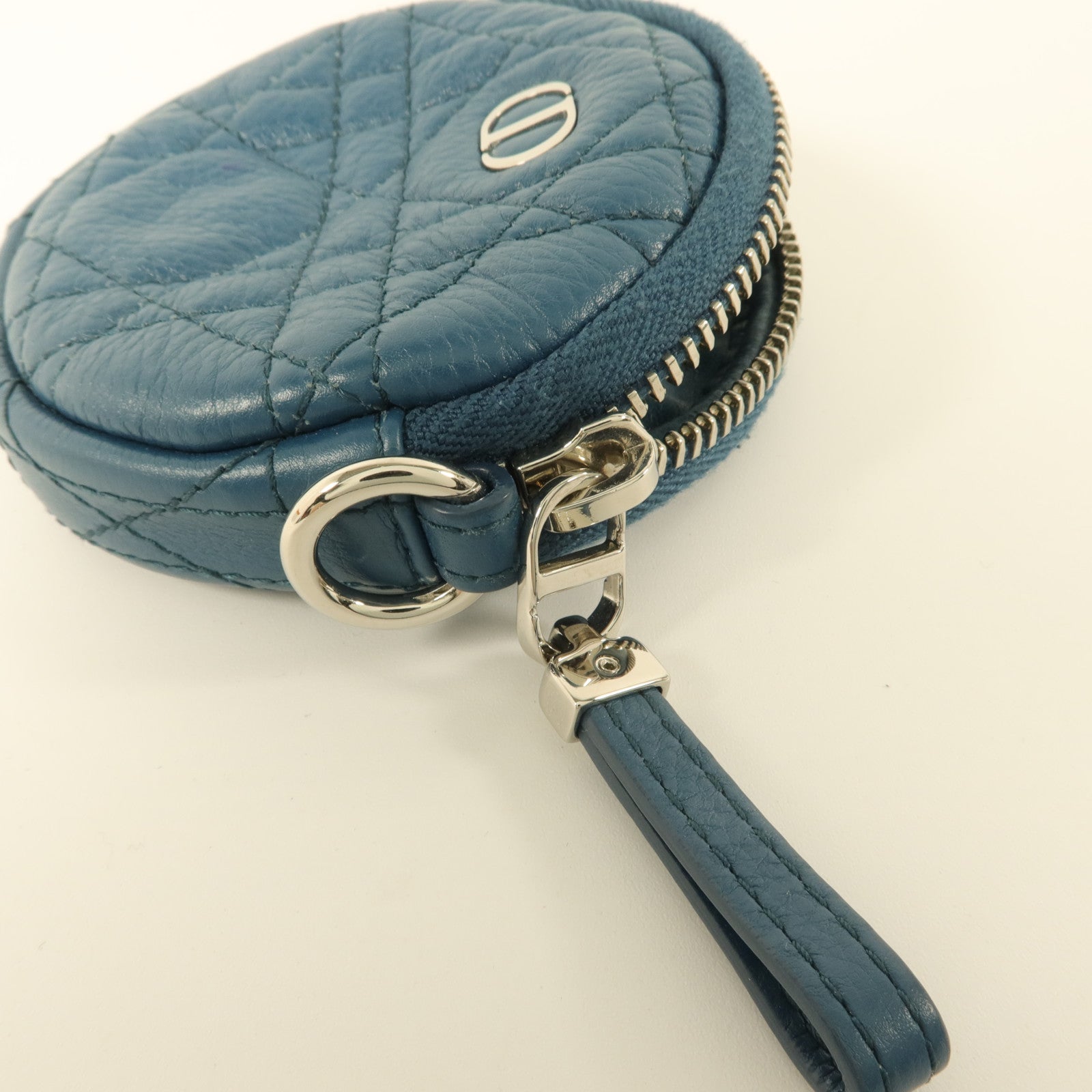 Dior 牛皮皮革Caro Round Coin Purse零錢包