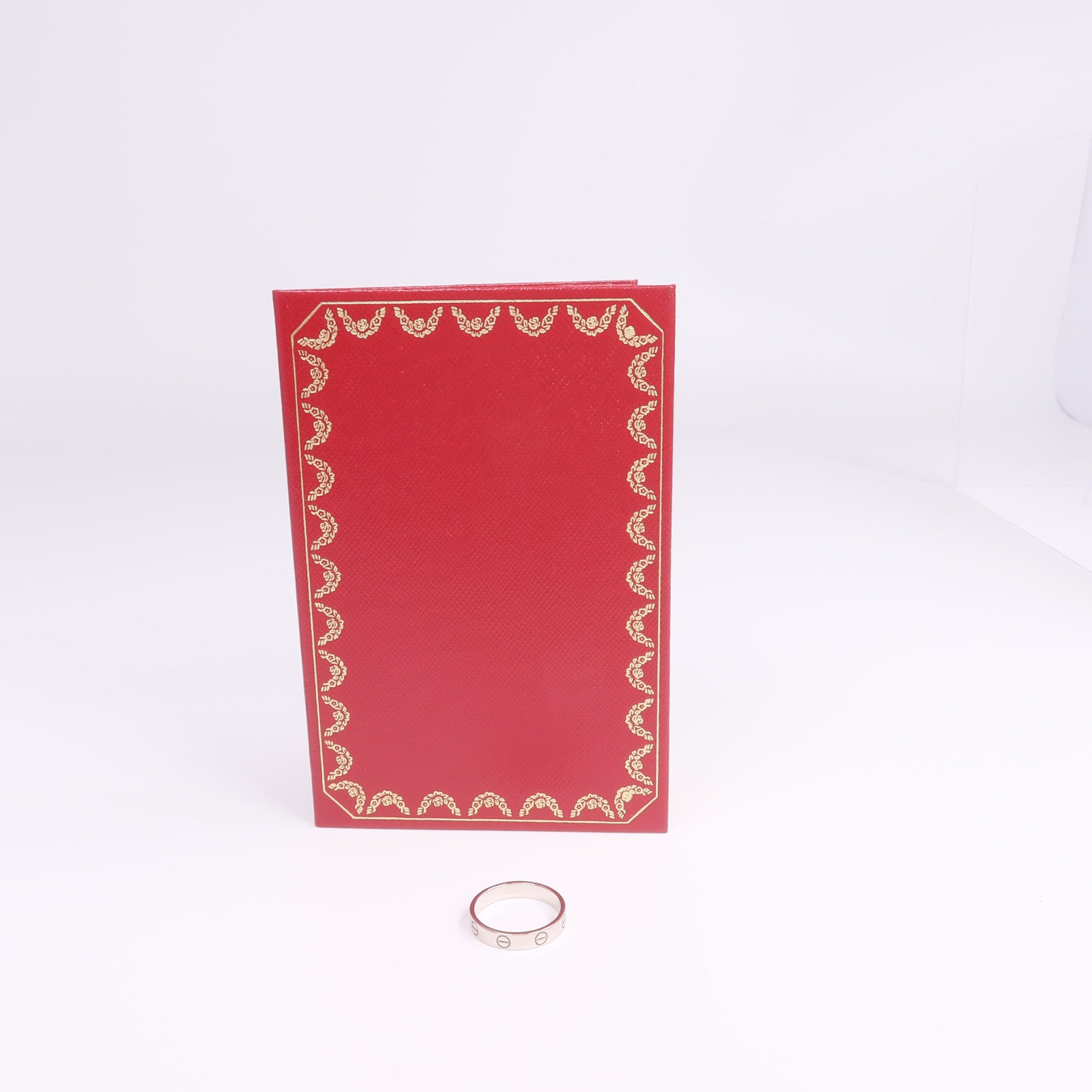 CARTIER 18K白金Mini Love Ring戒指Cartier#54/US#6.75