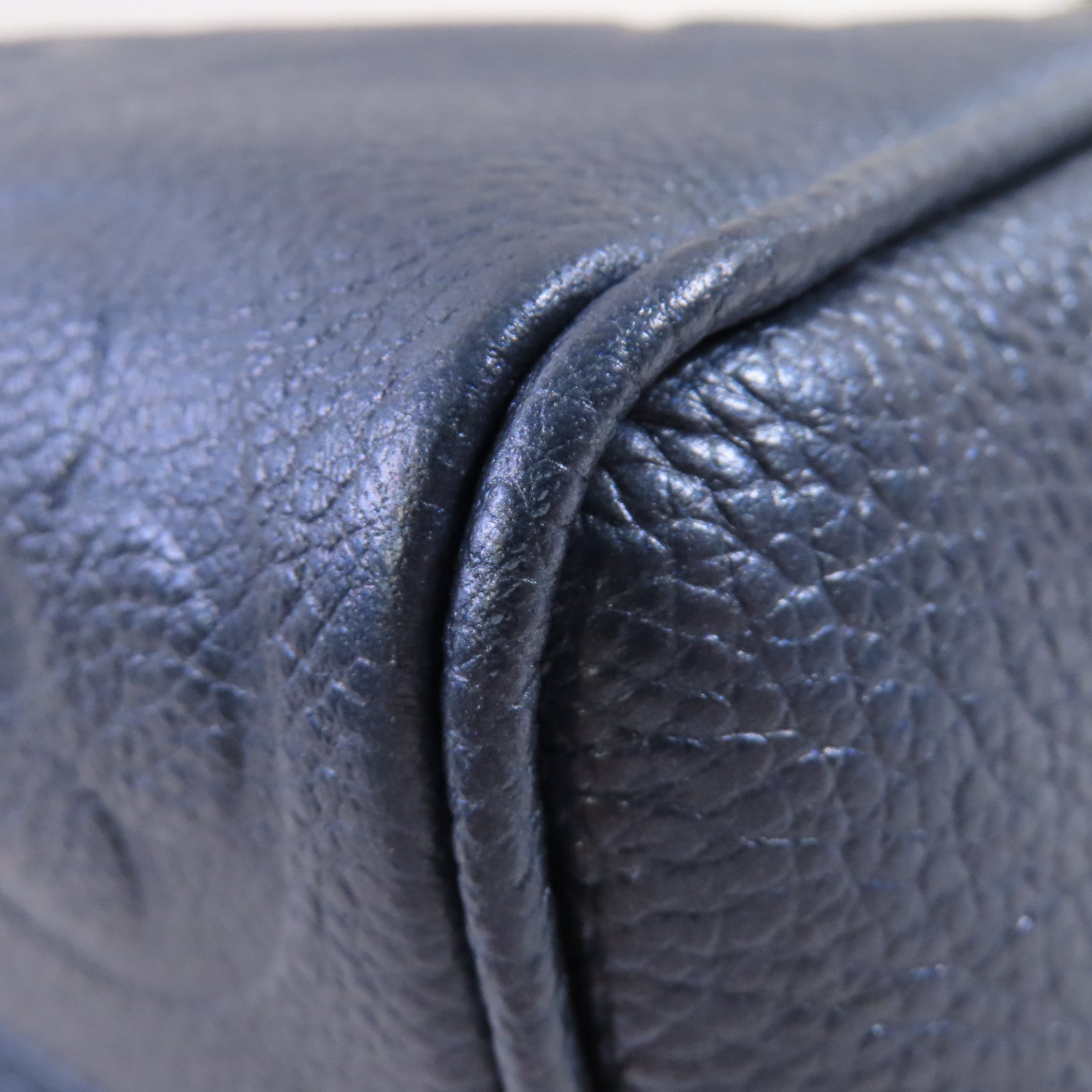 LOUIS VUITTON Monogram Empreinte Speedy Bandouliere 20 2way Shoulder Bag銀扣手挽肩背兩用袋藍色