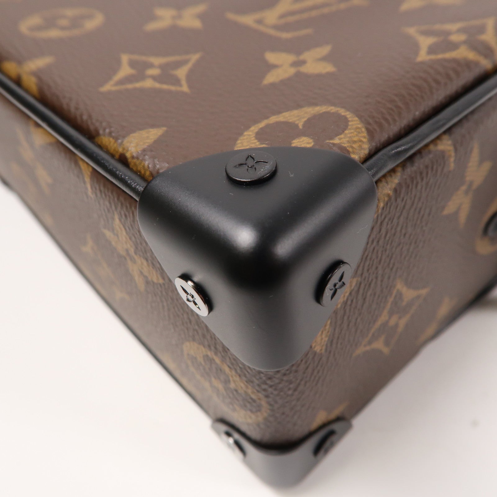LOUIS VUITTON Monogram Mini Soft Trunk肩背袋啡色/橙色