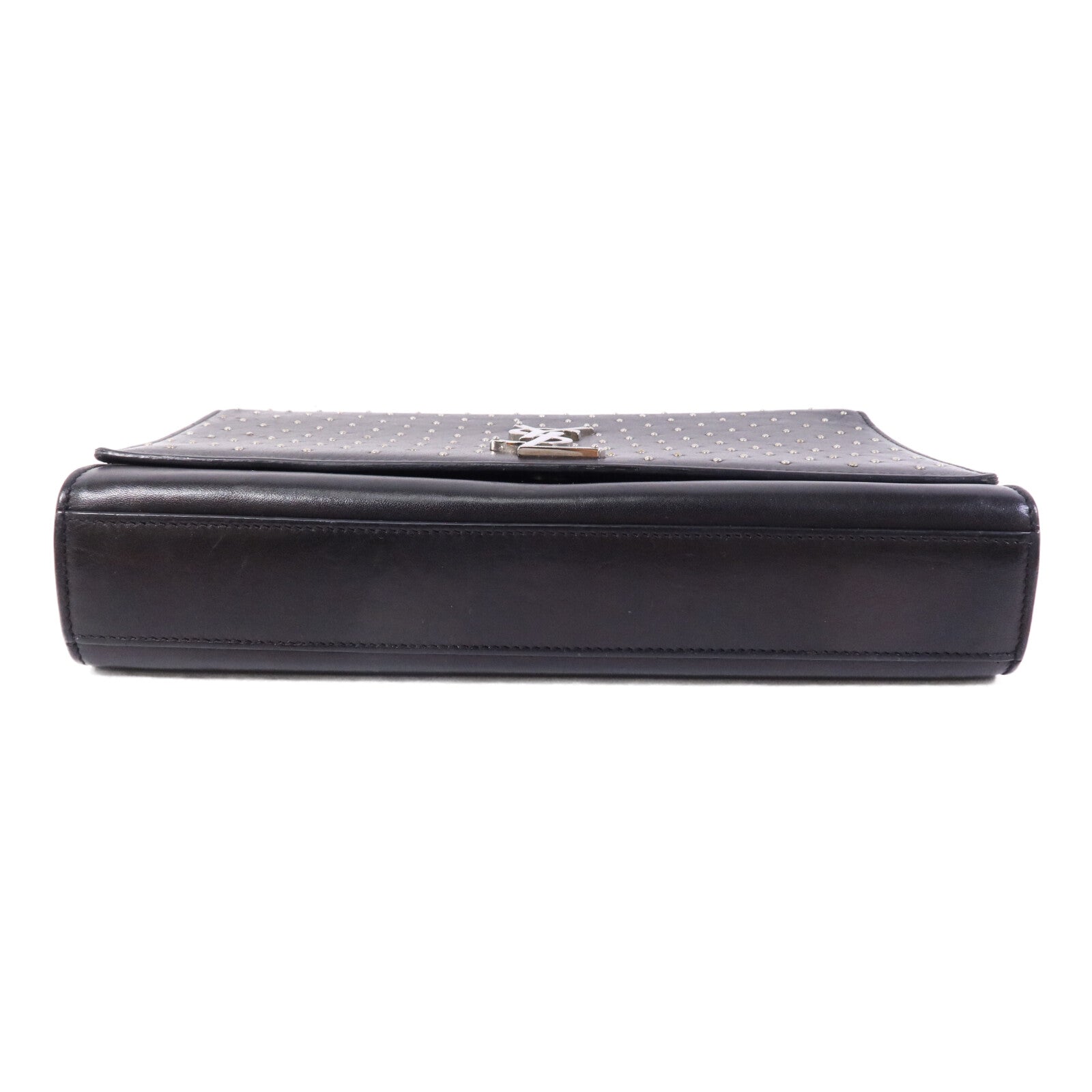 SAINT LAURENT 牛皮皮革Chain Shoulder Bag銀扣鏈帶肩背袋