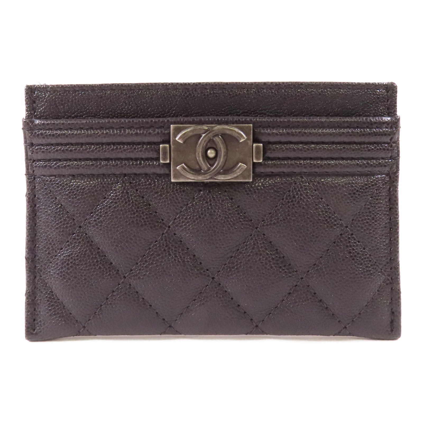 CHANEL 牛皮皮革Boy Card Case卡片套