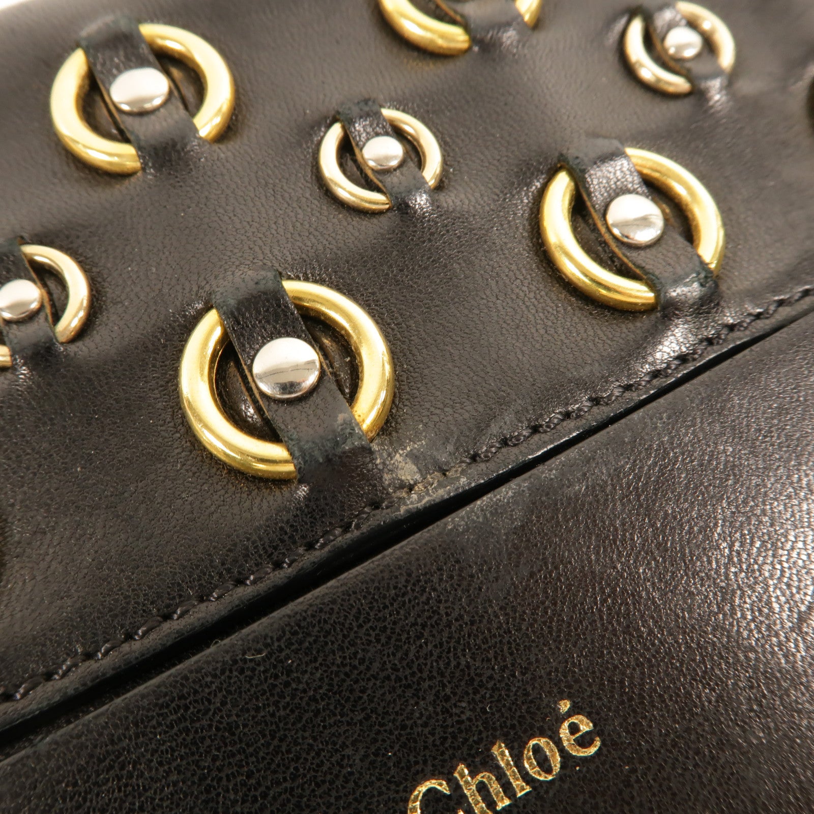Chloe 羊皮皮革Chain Shoulder肩背袋