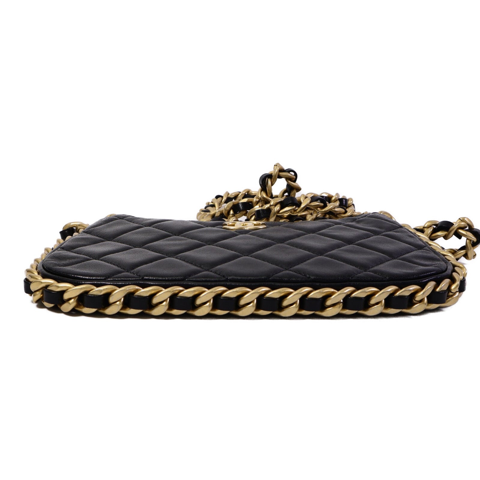 CHANEL 牛皮皮革Matelasse Chain Shoulder Bag手挽肩背兩用袋