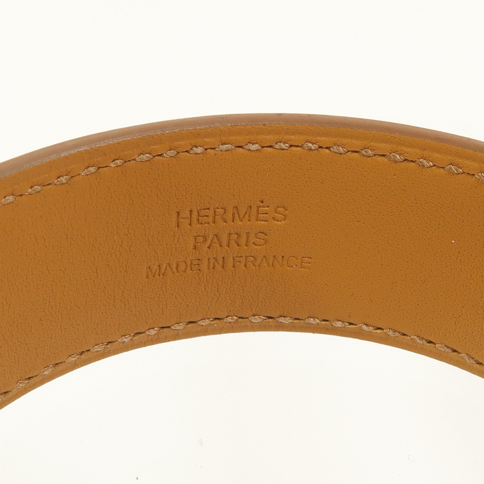 HERMES Swift皮革Collier De Chien 24 Bracelet手鐲Nata
