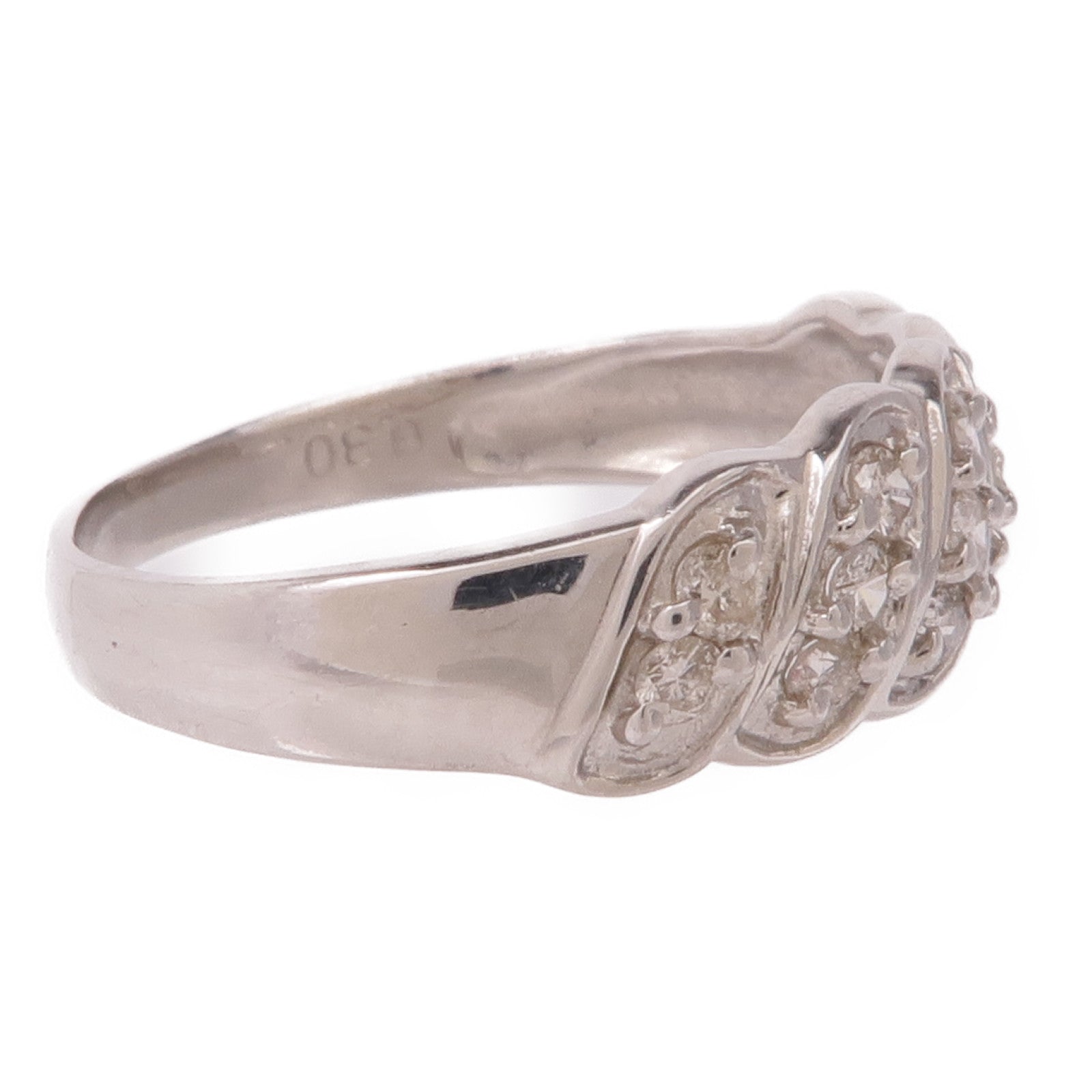 JEWELRY 【激減優惠】PT900鉑金Diamond Ring鑽石戒指US#5