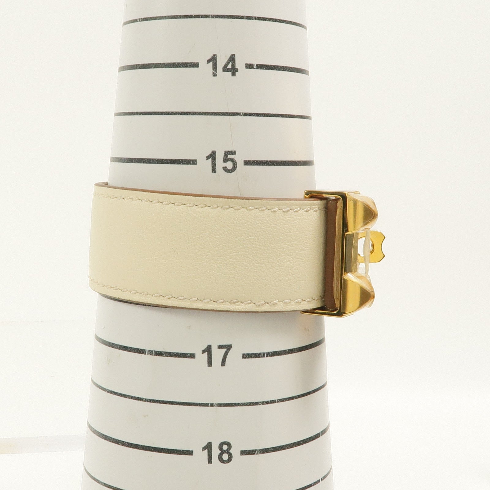 HERMES Swift皮革Collier De Chien 24 Bracelet手鐲Nata