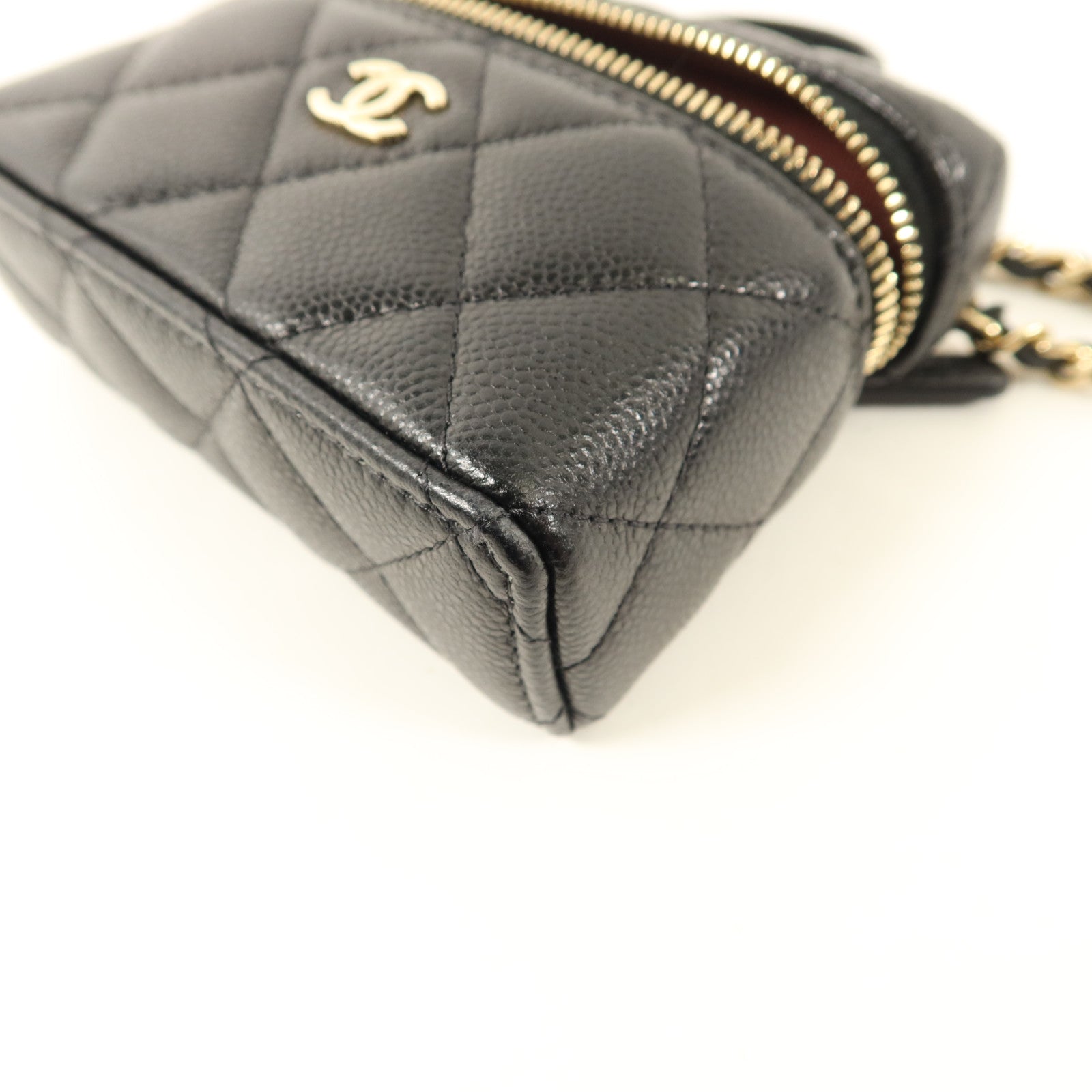 CHANEL 牛皮皮革Classic Mini Bag Charm金扣掛飾