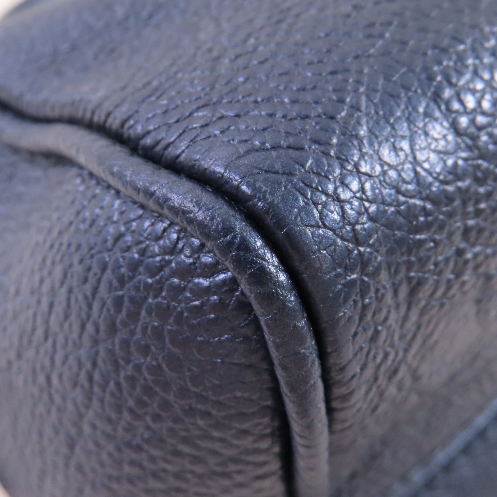 LOUIS VUITTON Monogram Empreinte Speedy Bandouliere 20 2way Shoulder Bag銀扣手挽肩背兩用袋藍色