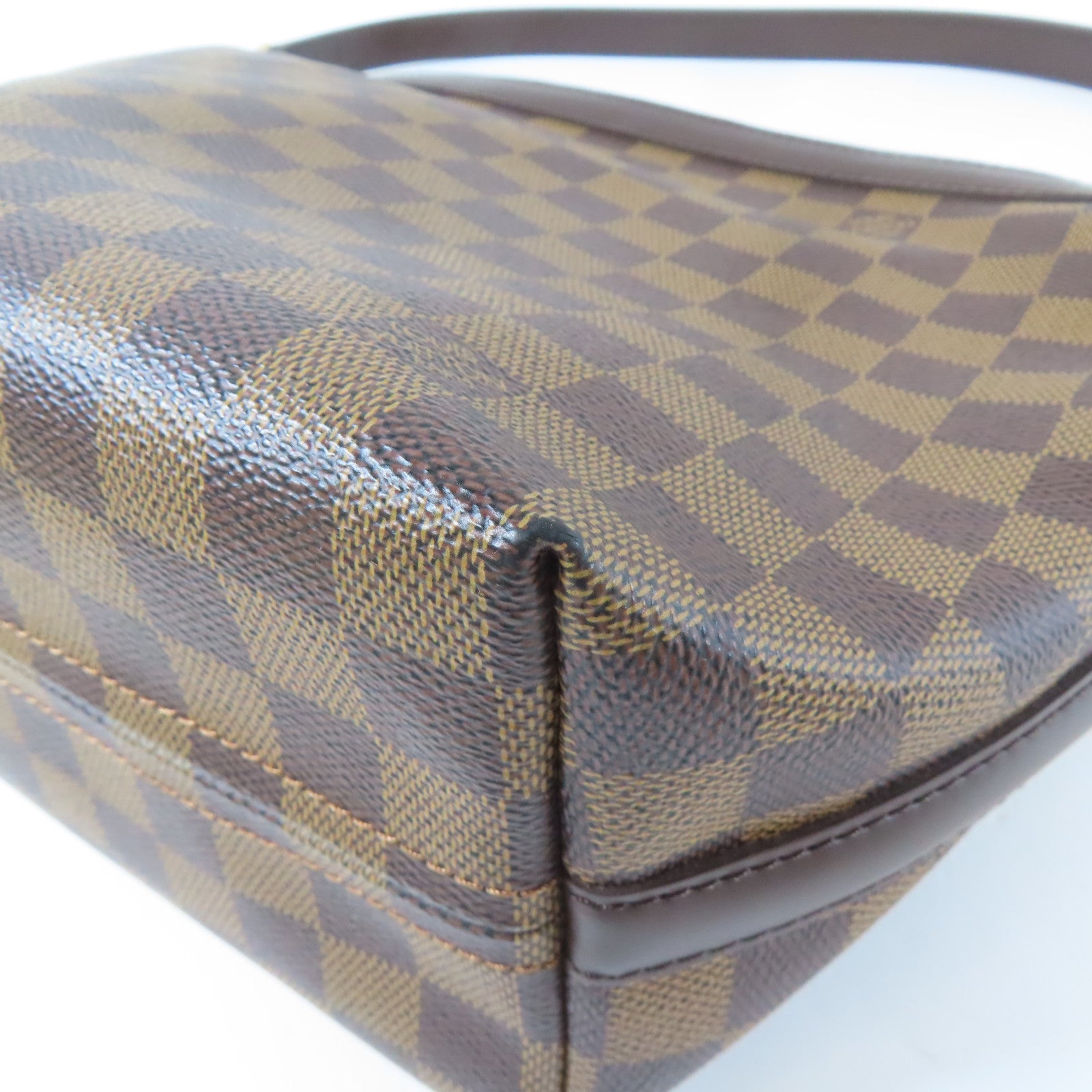LOUIS VUITTON Damier Illovo MM金扣肩背袋啡色